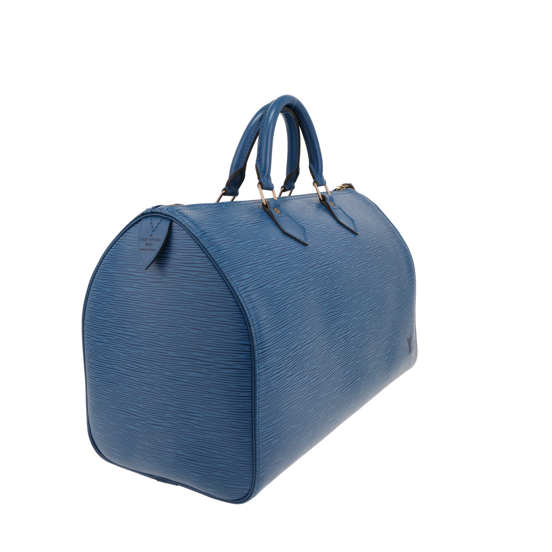 Louis Vuitton  Speedy 35 handbag  in blue epi leather