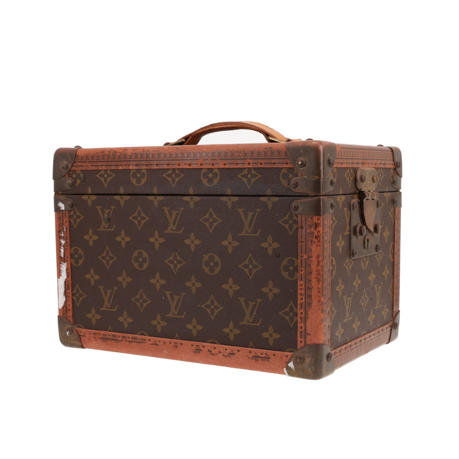 Beauty Louis Vuitton  Boîte à flacons in tela monogram marrone e pelle naturale