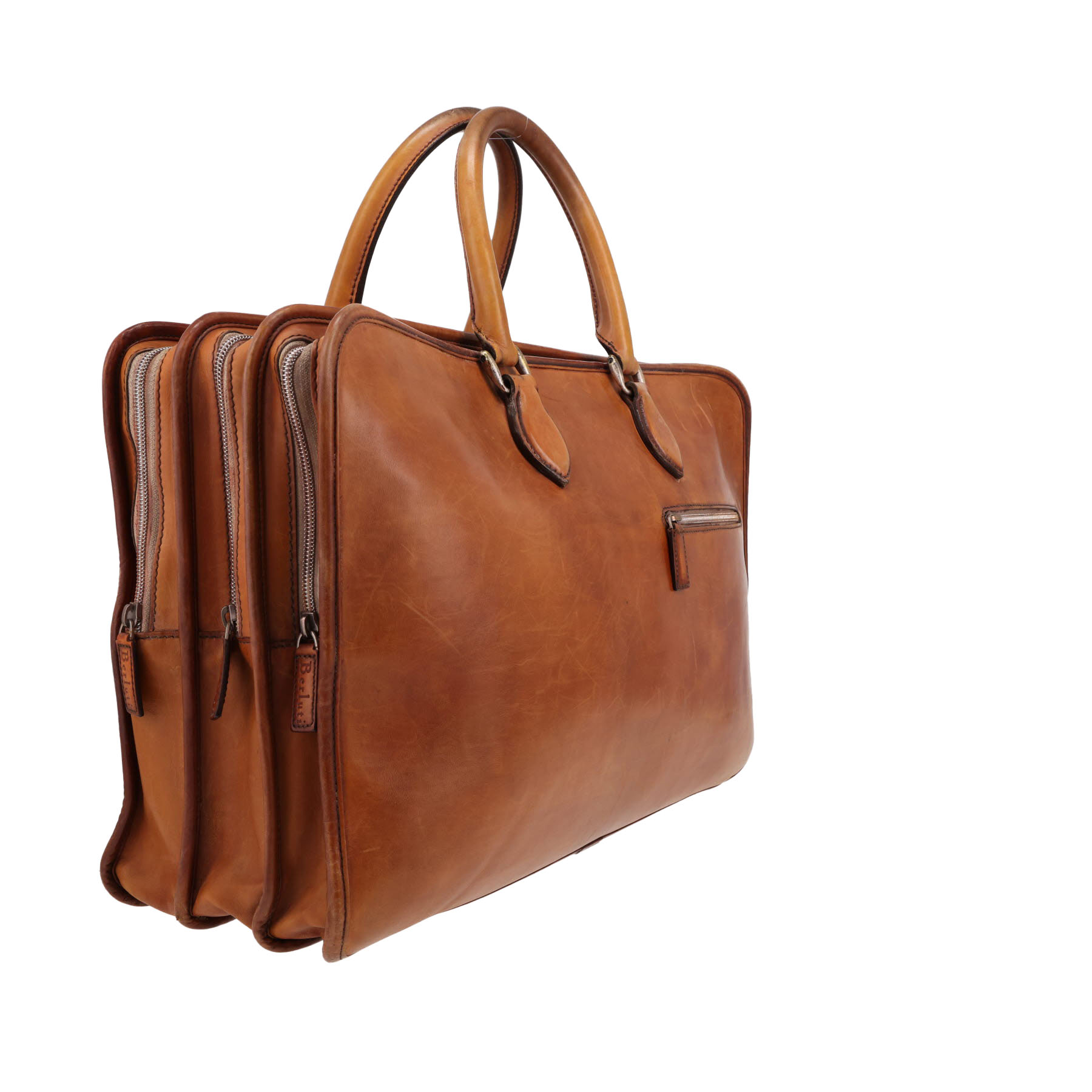 Porte-documents Berluti  Trois nuits en cuir marron