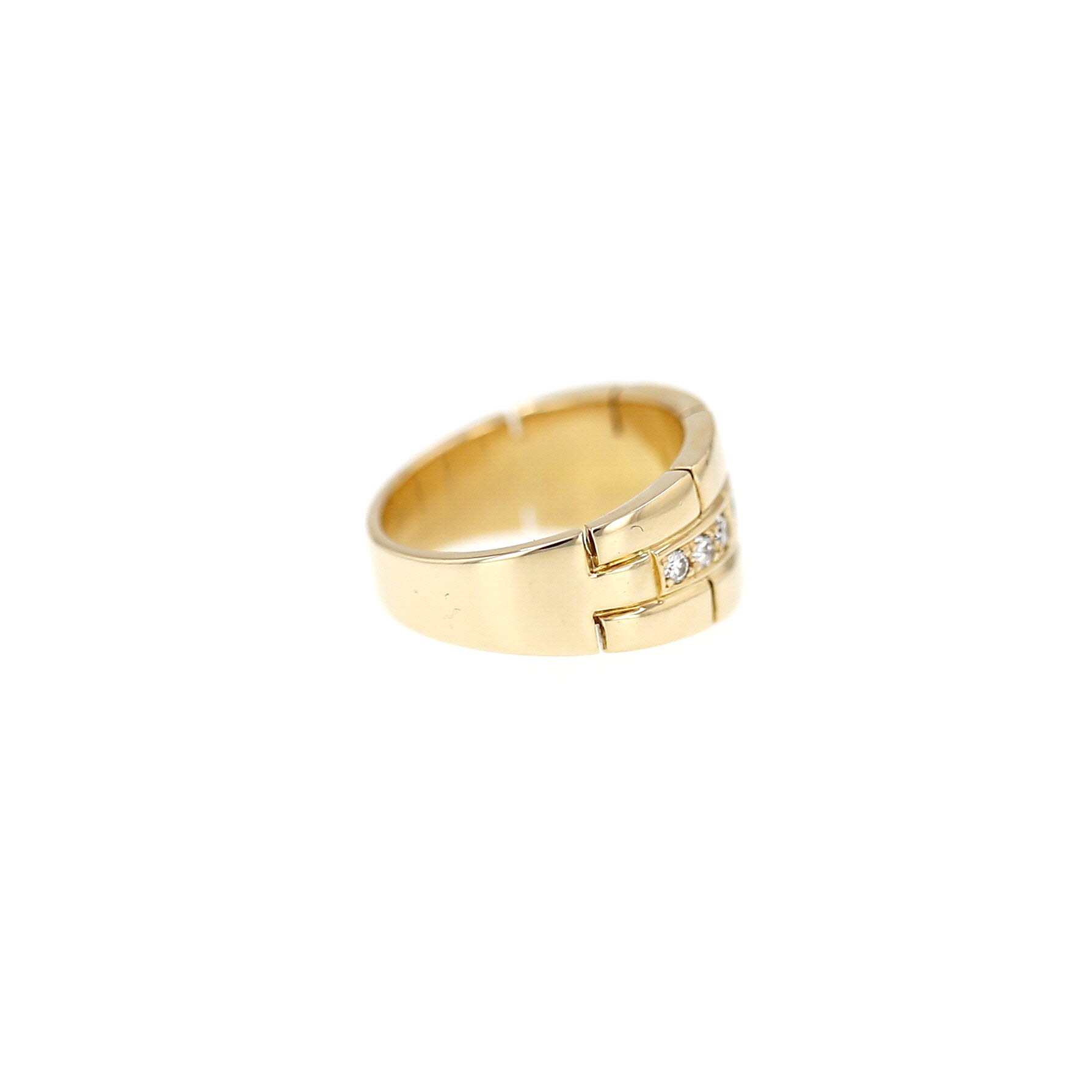 Anello Cartier Maillon Panthère degli anni 90 in oro giallo e diamanti