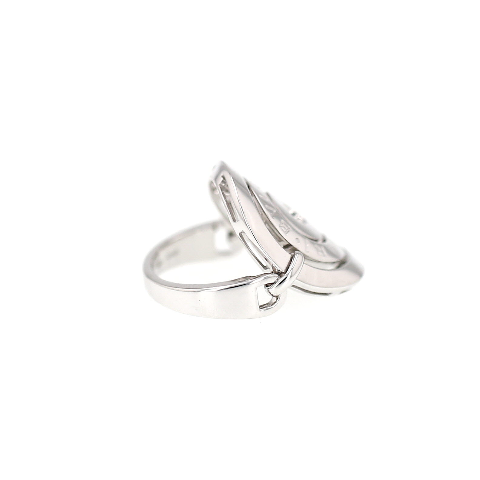 Anello semi-articolato Bulgari Astrale, modello grande, in oro bianco