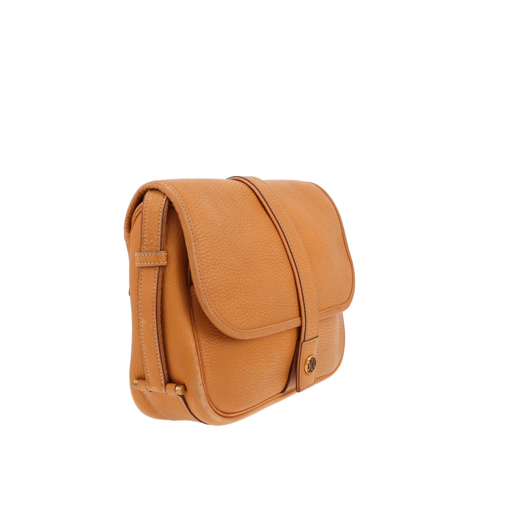 Hermès  Noumea shoulder bag  in brown leather