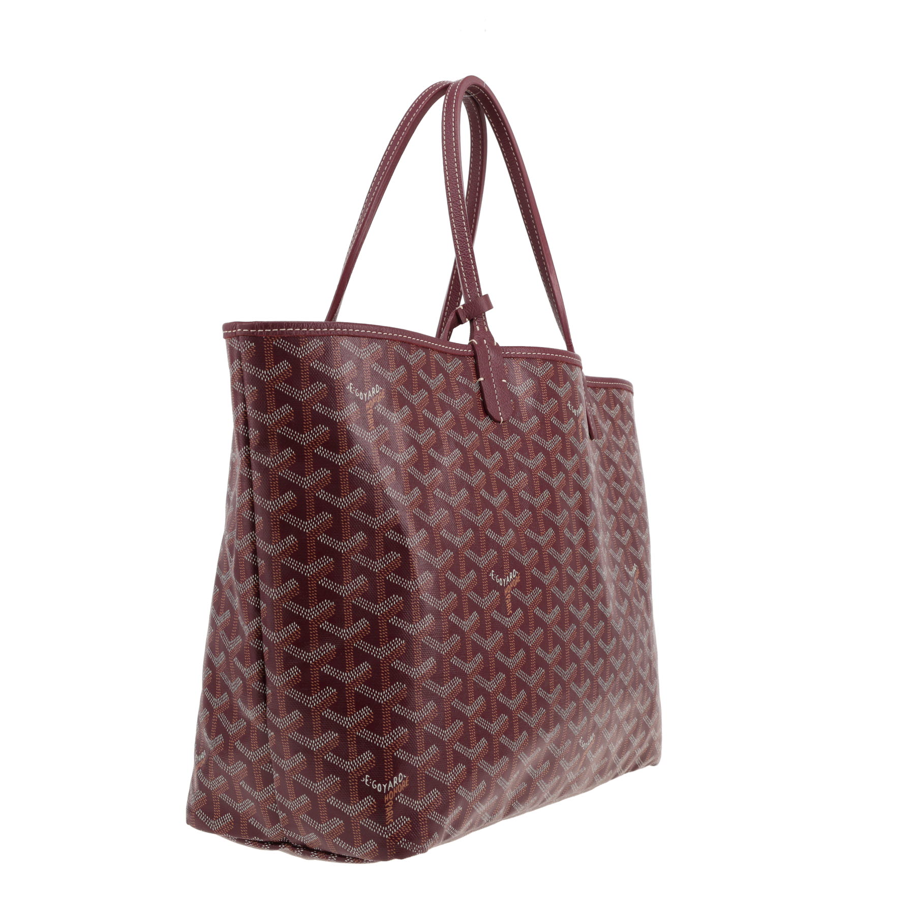 Bolso Cabás Goyard  Saint-Louis en tela Goyardine violeta y cuero violeta