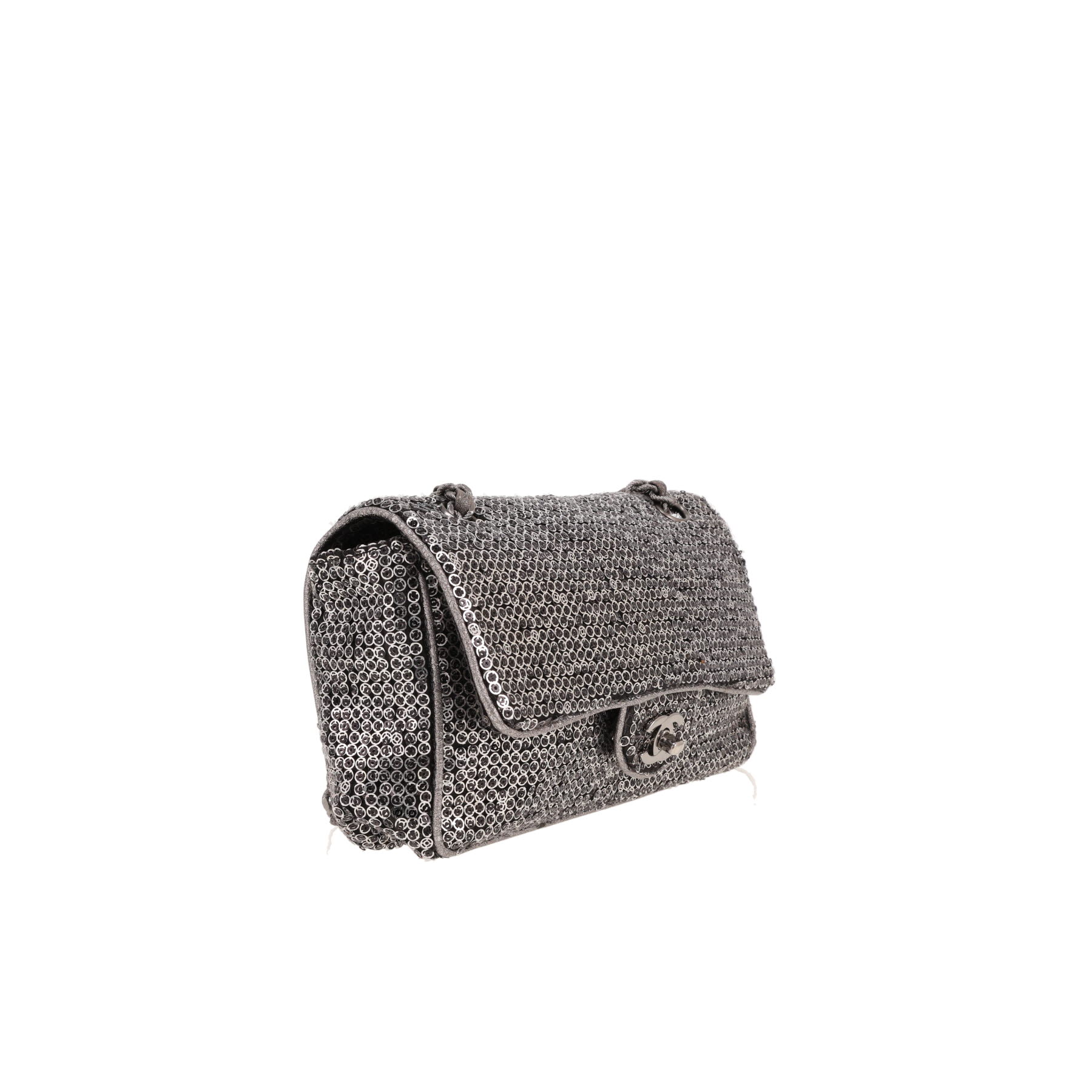 Chanel  Timeless Classic handbag  in grey canvas