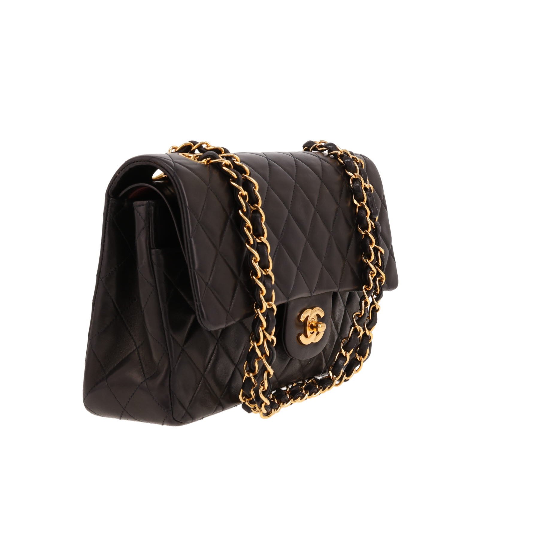 Chanel Timeless Classic handbag in black quilted leather