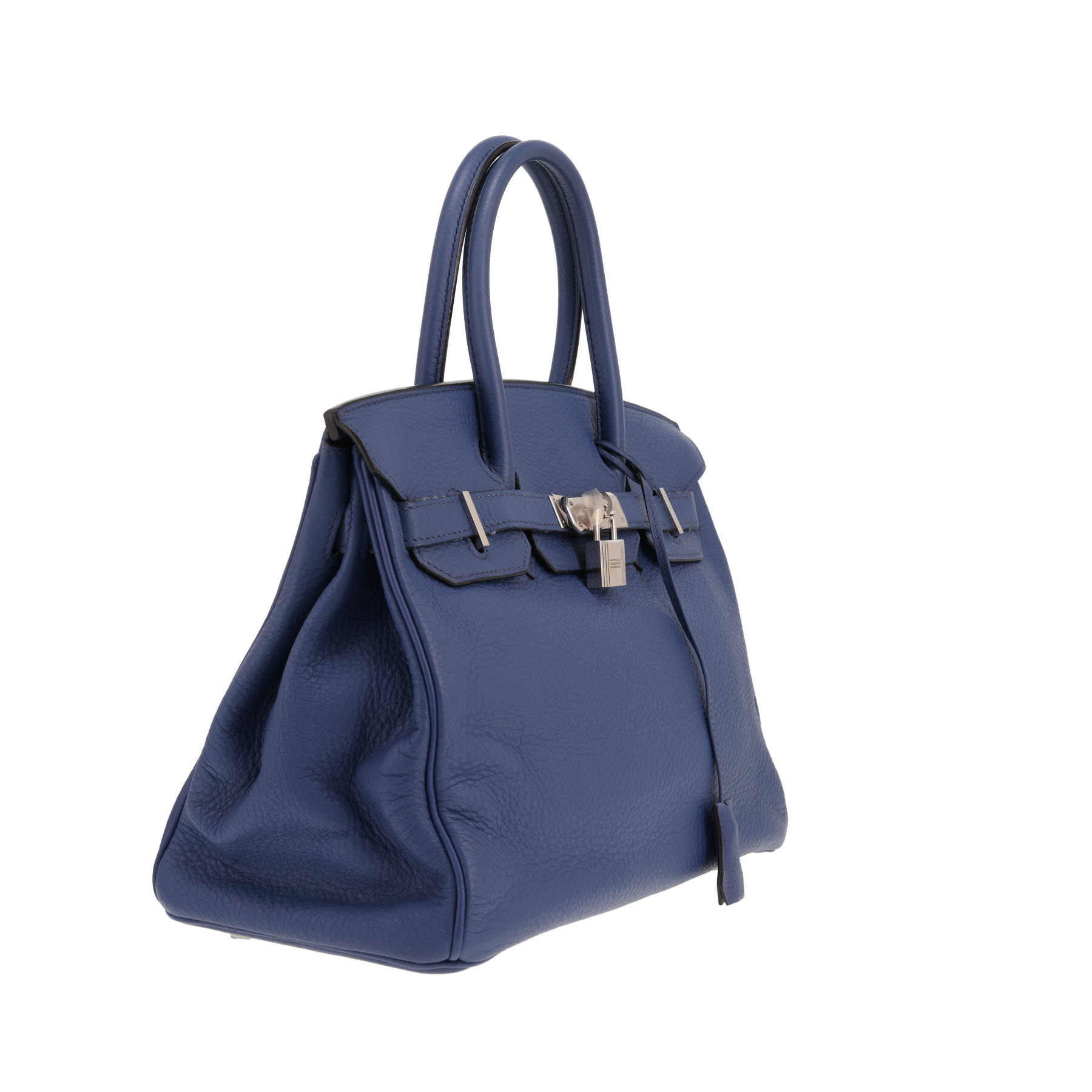 Borsa Hermès Birkin da 30 cm in pelle Togo Bleu Brighton