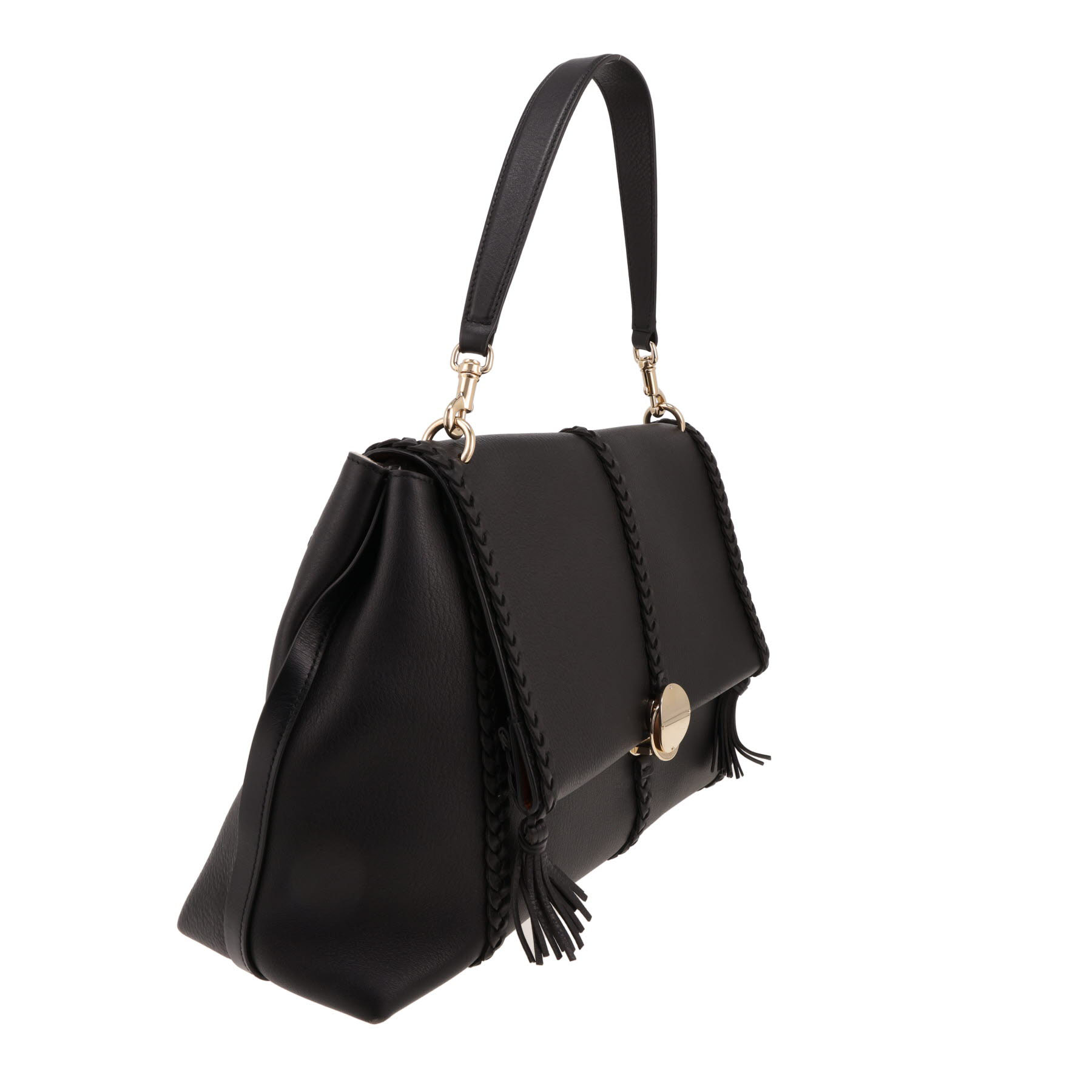 Chloé  Pénélope shoulder bag  in black leather