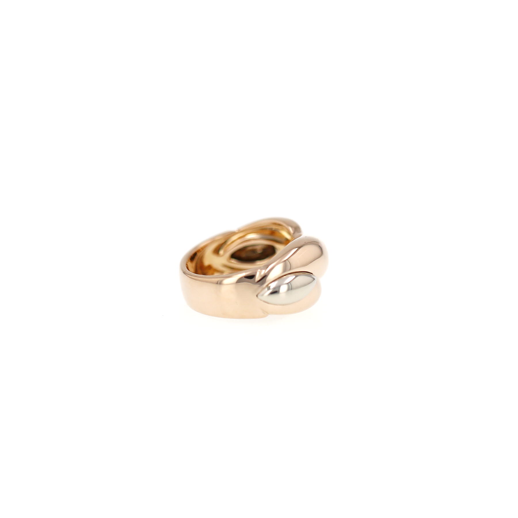 Cartier Arabesque ring in yellow gold, rose gold and white gold