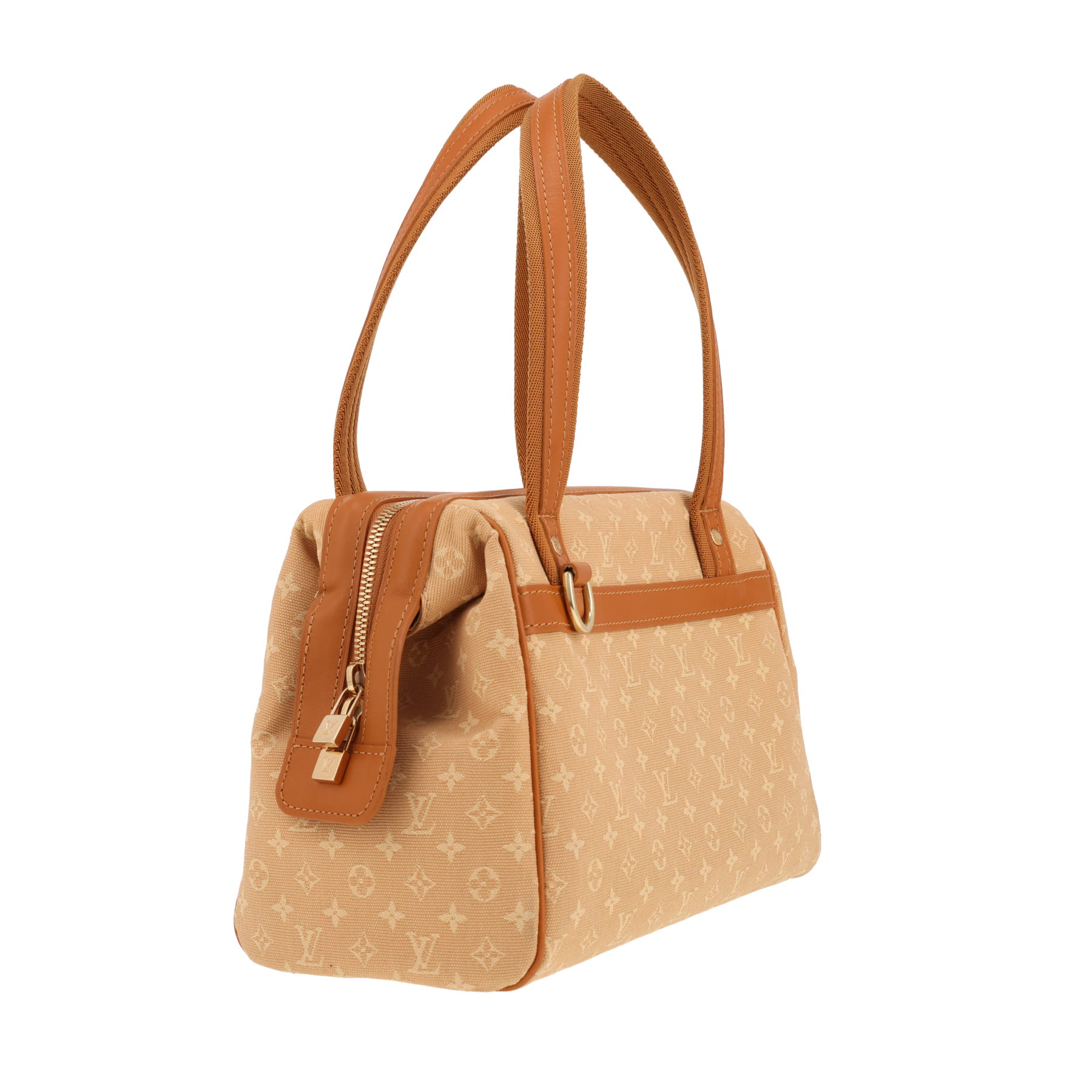 Louis Vuitton  Joséphine handbag  in beige monogram canvas Idylle  and brown leather