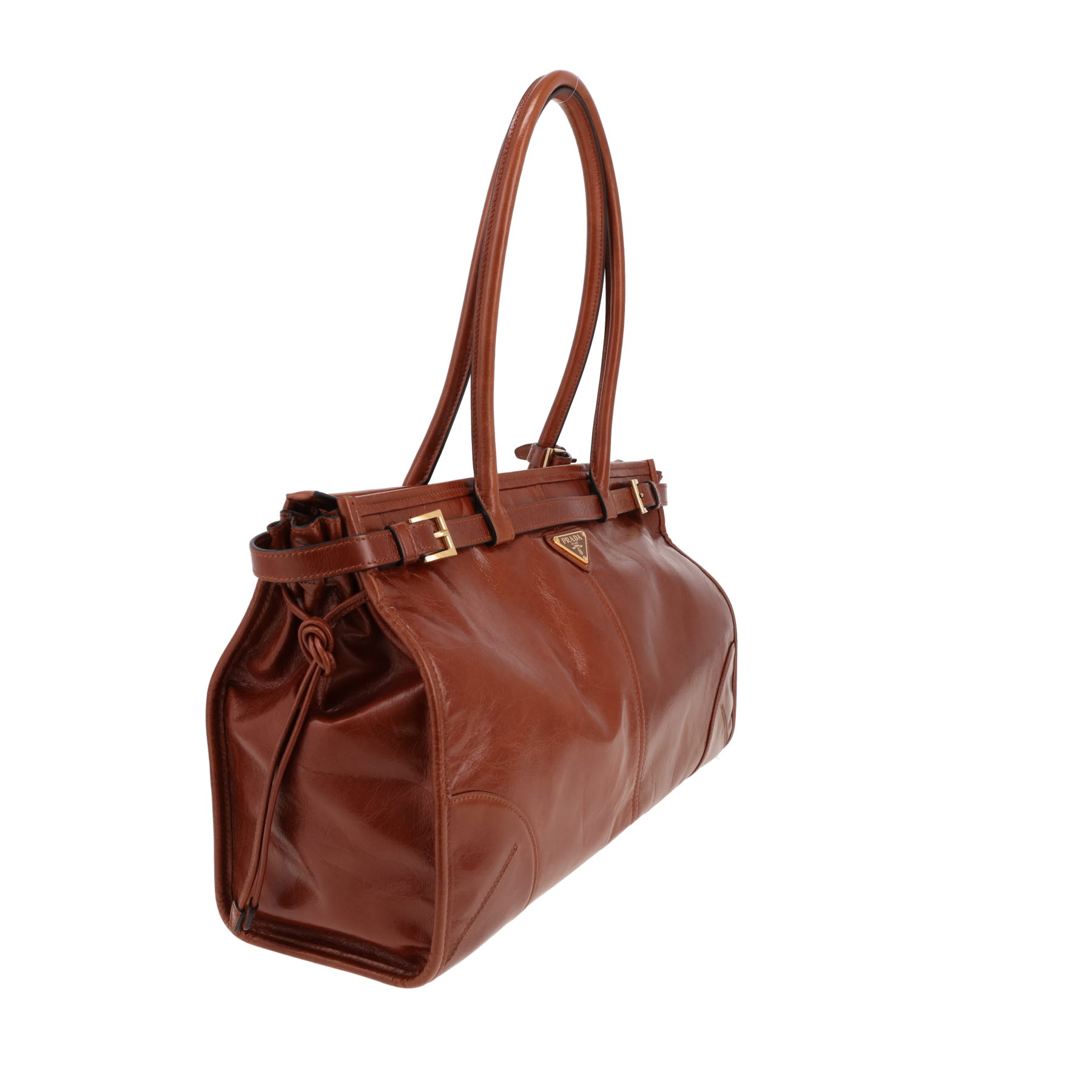Borsa Prada  Bonnie in pelle marrone