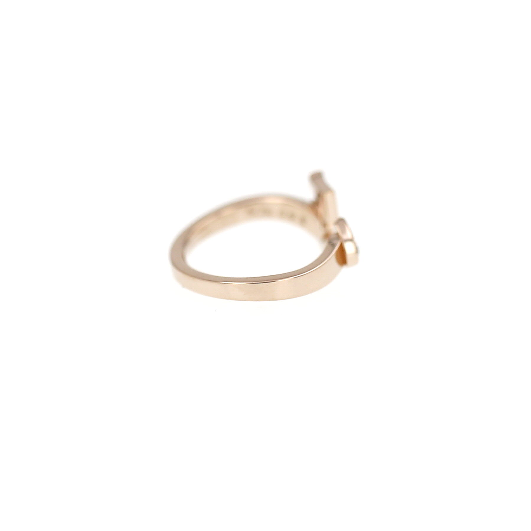 Bague ouverte Chanel Extrait de N°5 en or beige et diamants