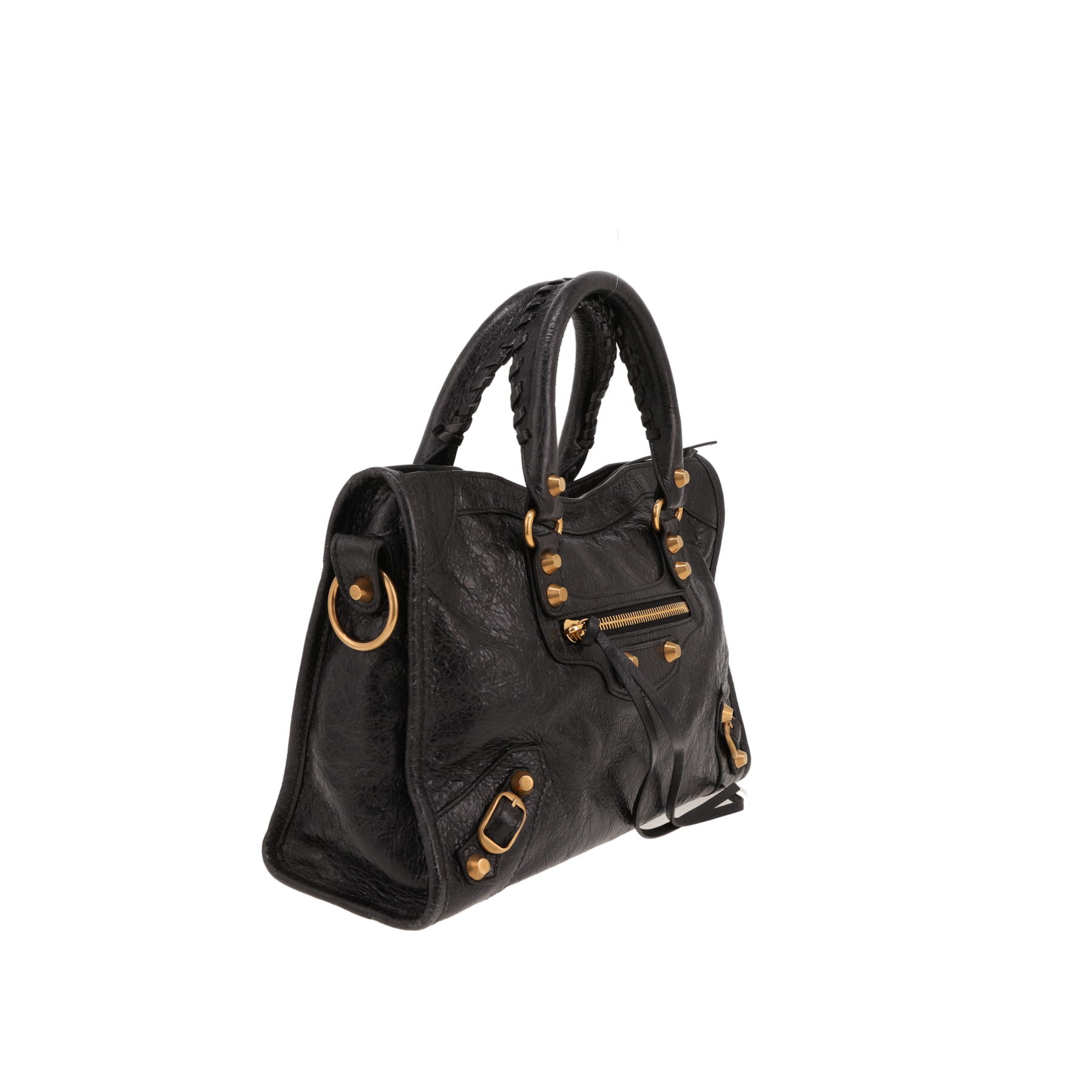 Bolso de mano Balenciaga  City modelo pequeño  en cuero negro