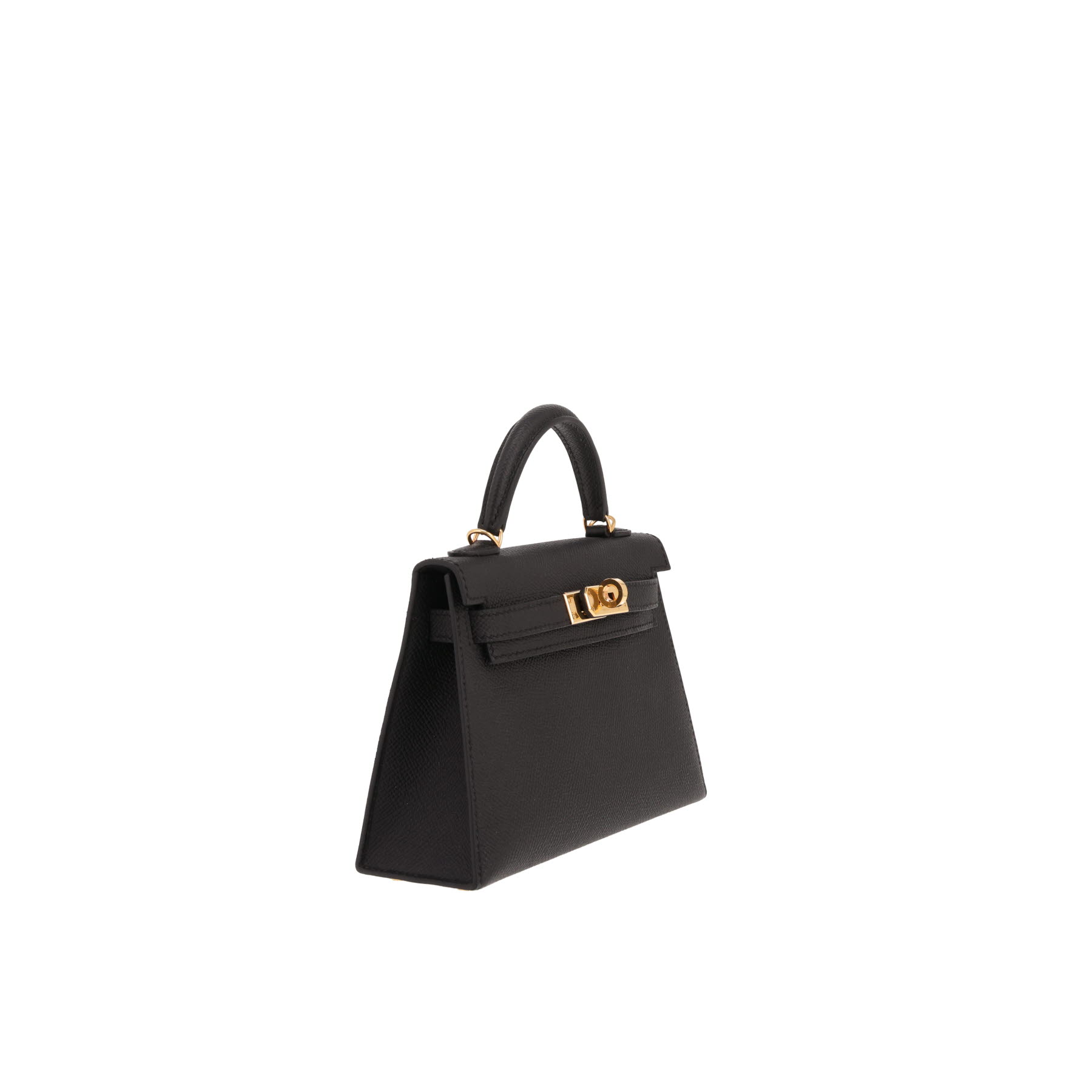 Borsa a tracolla Hermès Kelly da 20 cm in pelle Epsom Noir