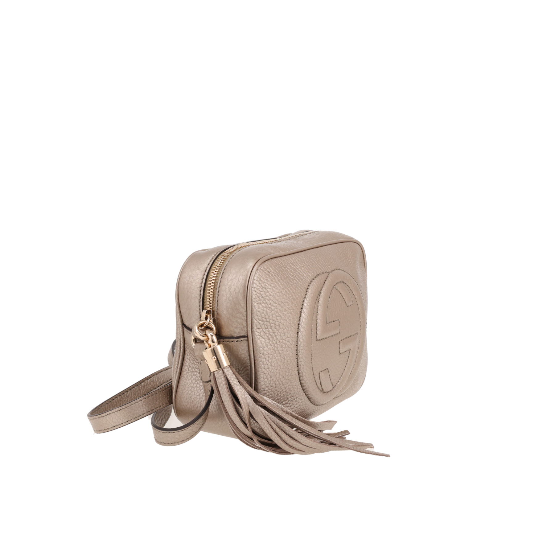 Gucci  Soho Disco shoulder bag  in gold grained leather