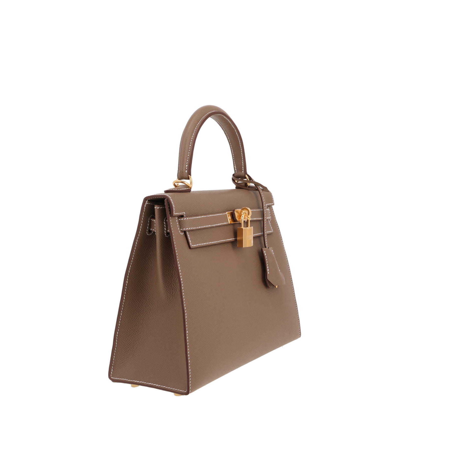 Hermès  Kelly 25 cm handbag  in etoupe epsom leather
