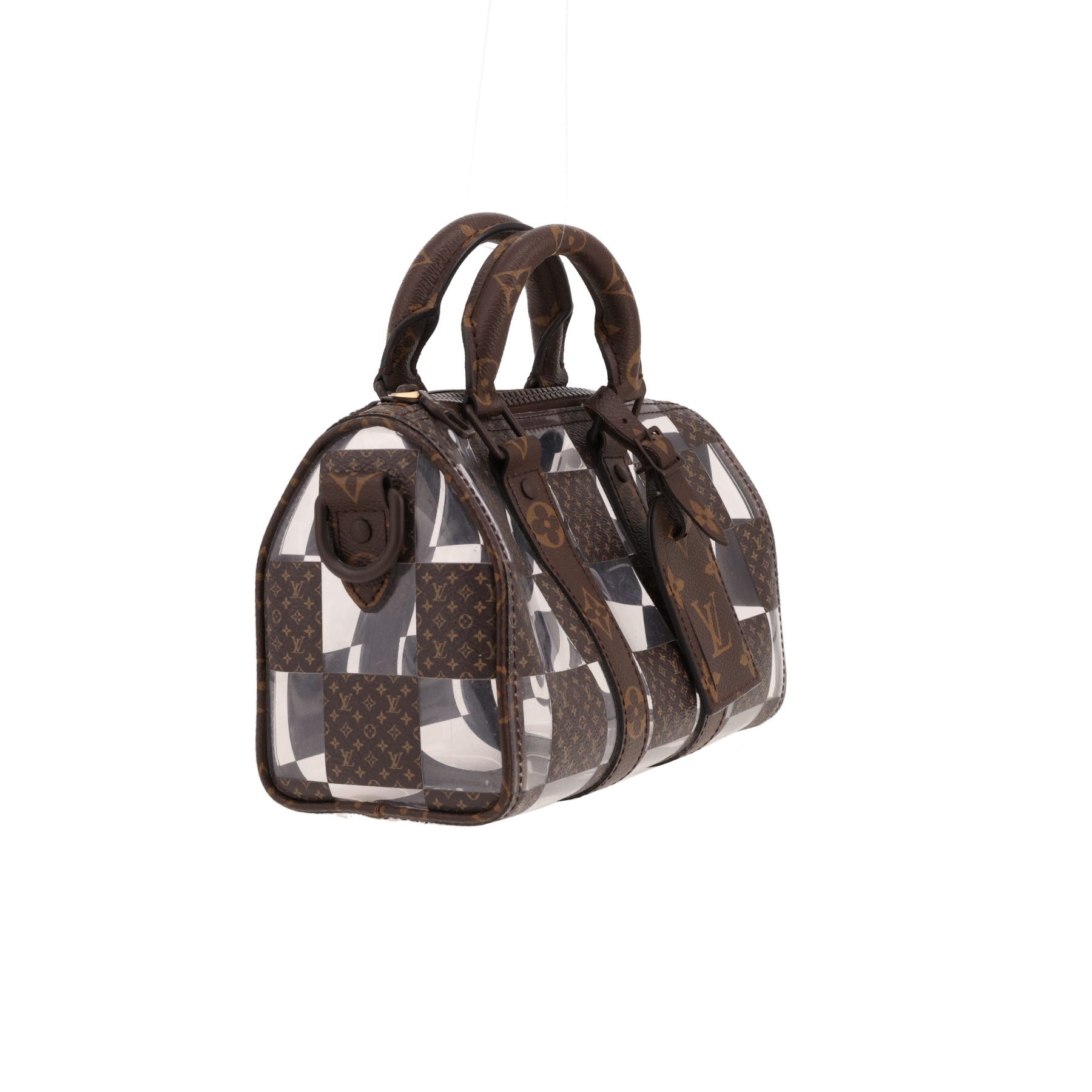 Sac bandoulière Louis Vuitton  Keepall XS en plastique transparent et toile monogram