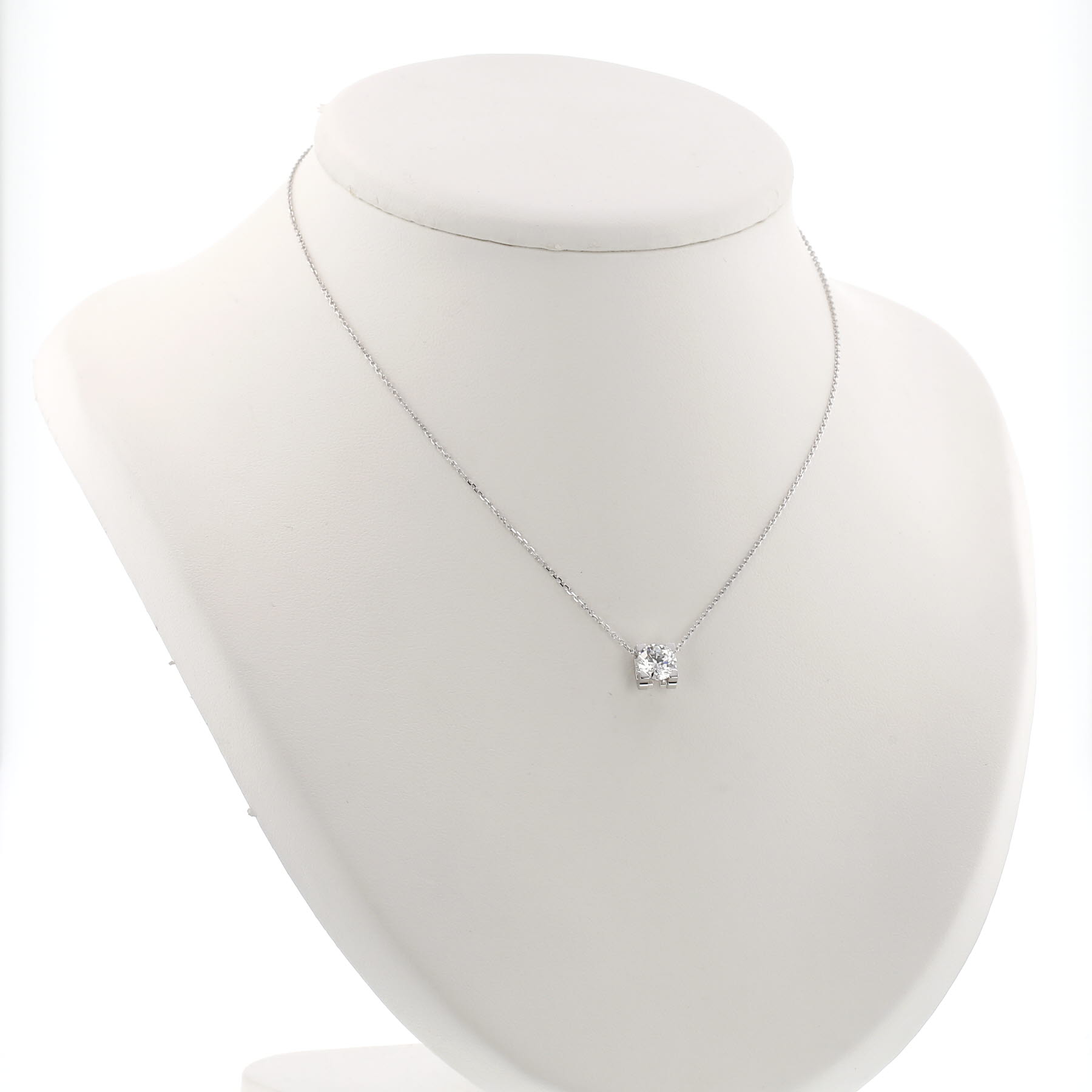 Pendentif Cartier C de Cartier en or blanc et diamant