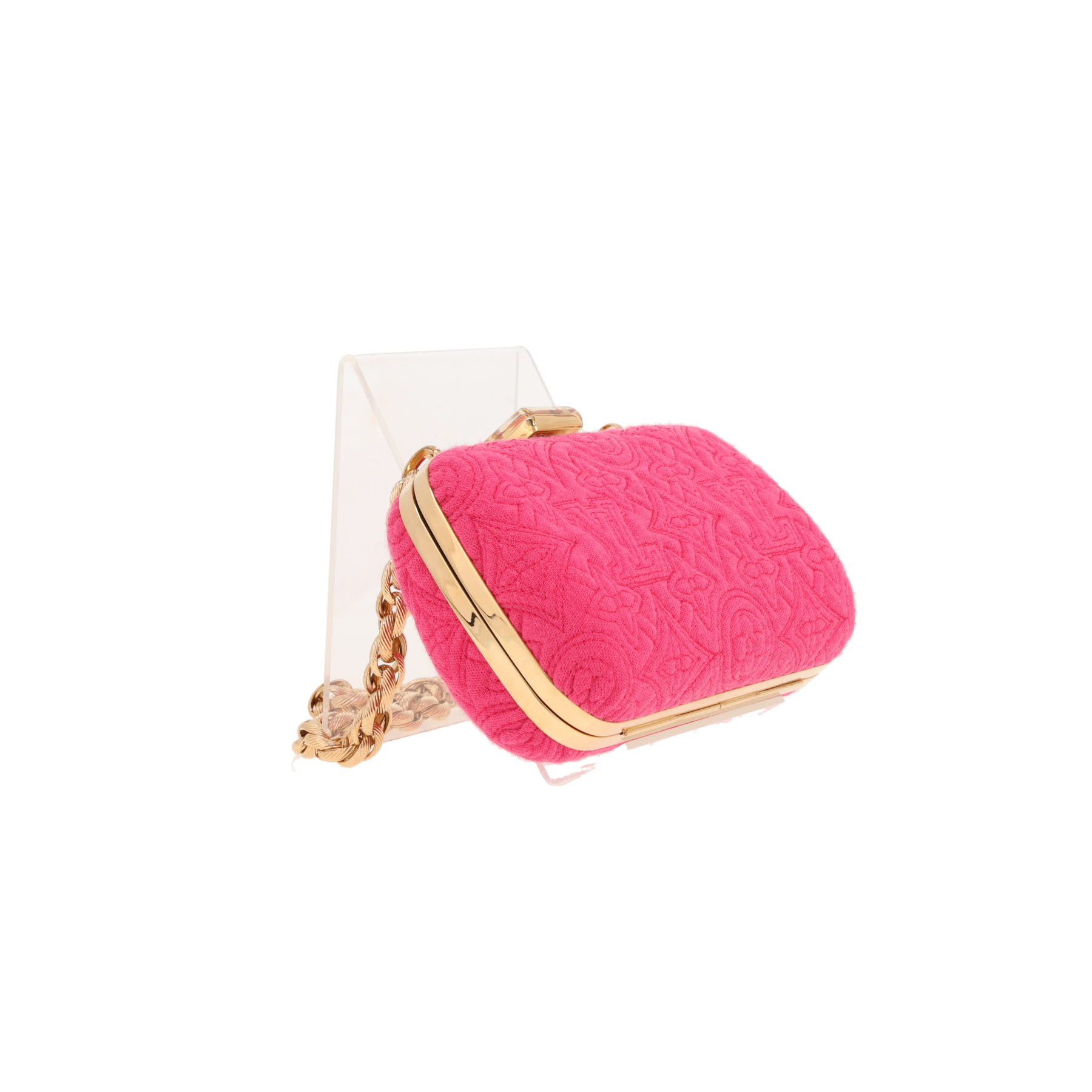 Louis Vuitton   clutch  in pink monogram canvas