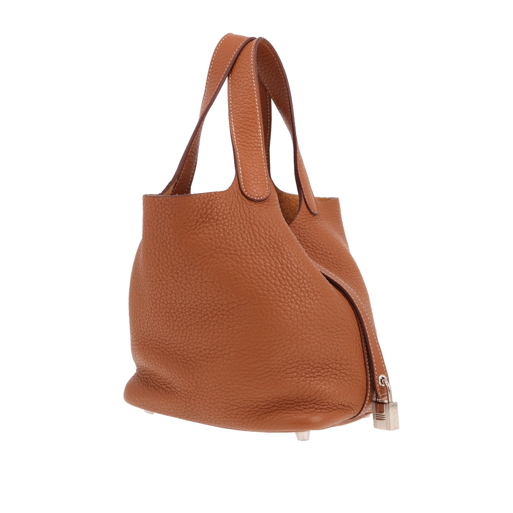 Hermès Picotin 18 cm handbag in Gold Togo leather