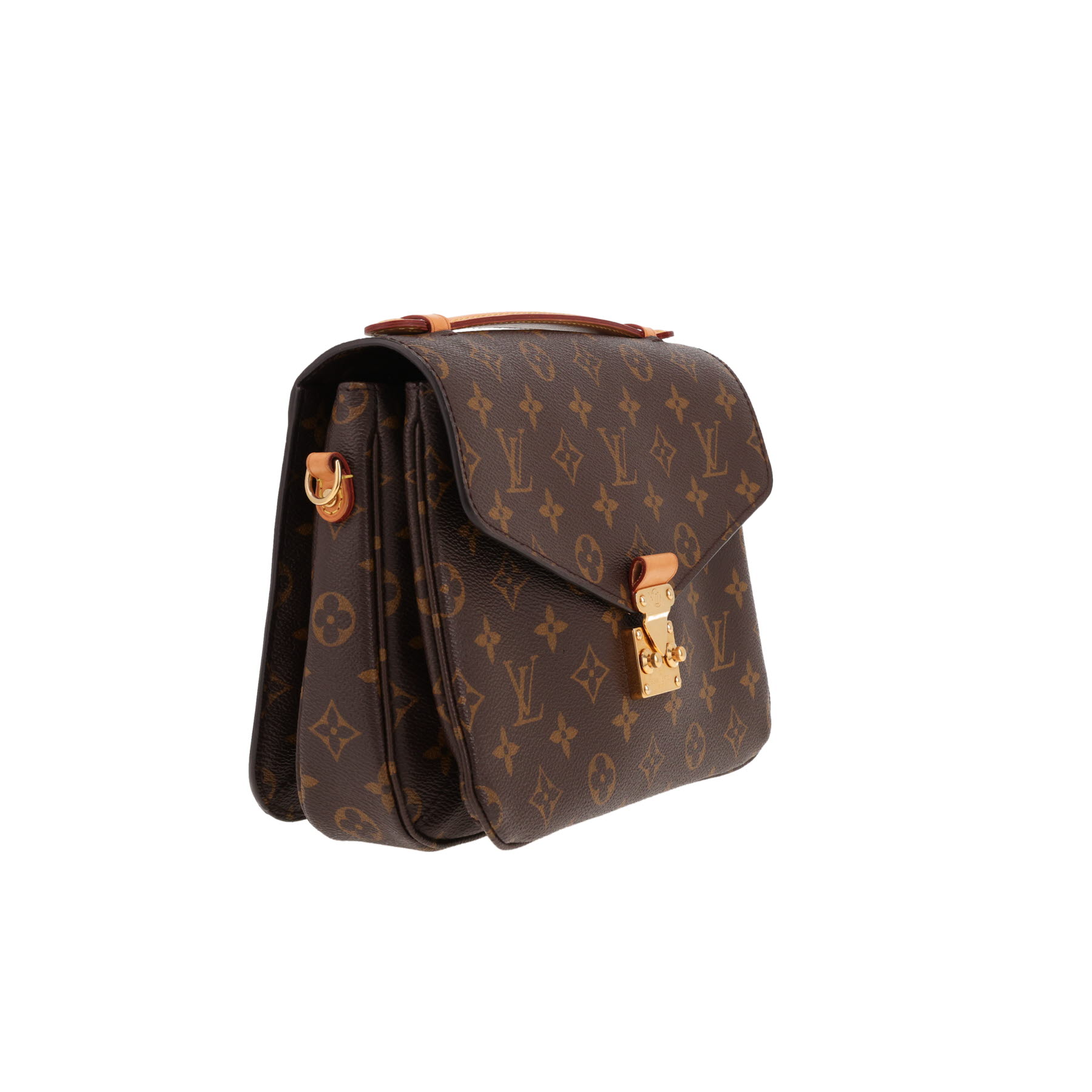 Louis Vuitton  Metis shoulder bag  in brown monogram canvas  and natural leather