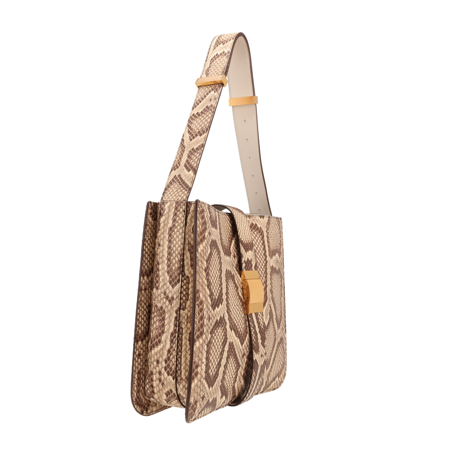 Borsa Bottega Veneta  Marie Padded in pitone beige