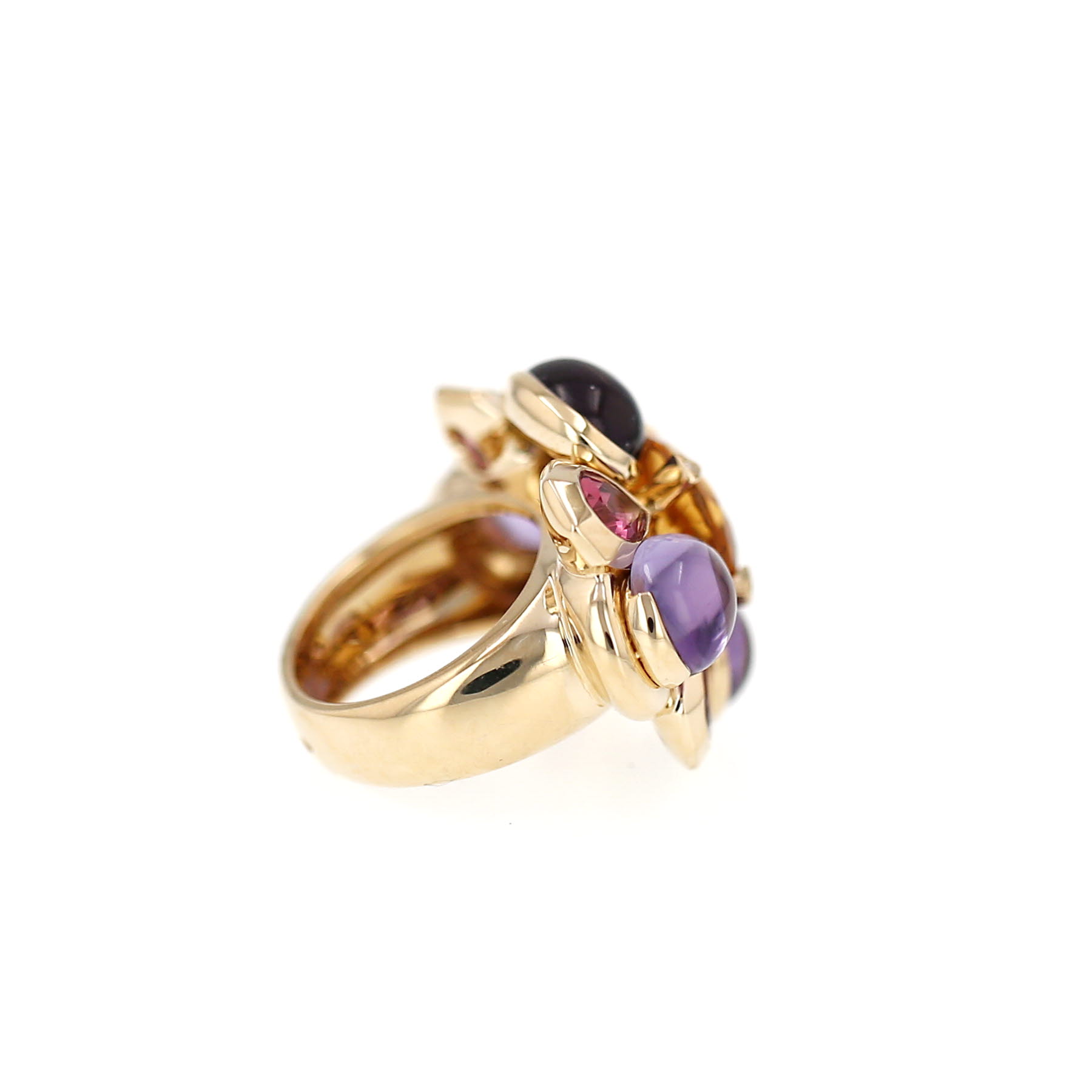 Bague Chanel San Marco en or jaune, citrine et pierres de couleurs