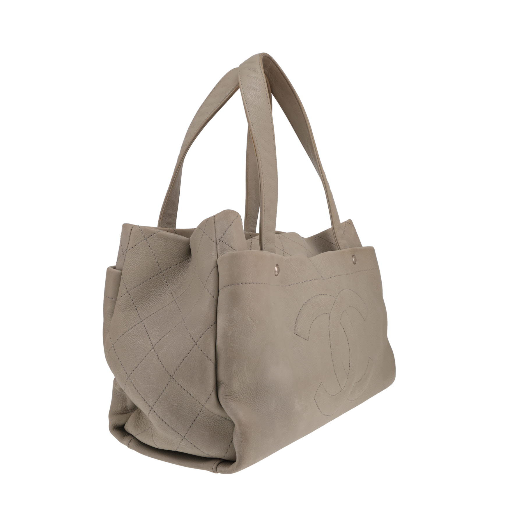 Sac à main Chanel  Vintage en cuir vert-d'eau
