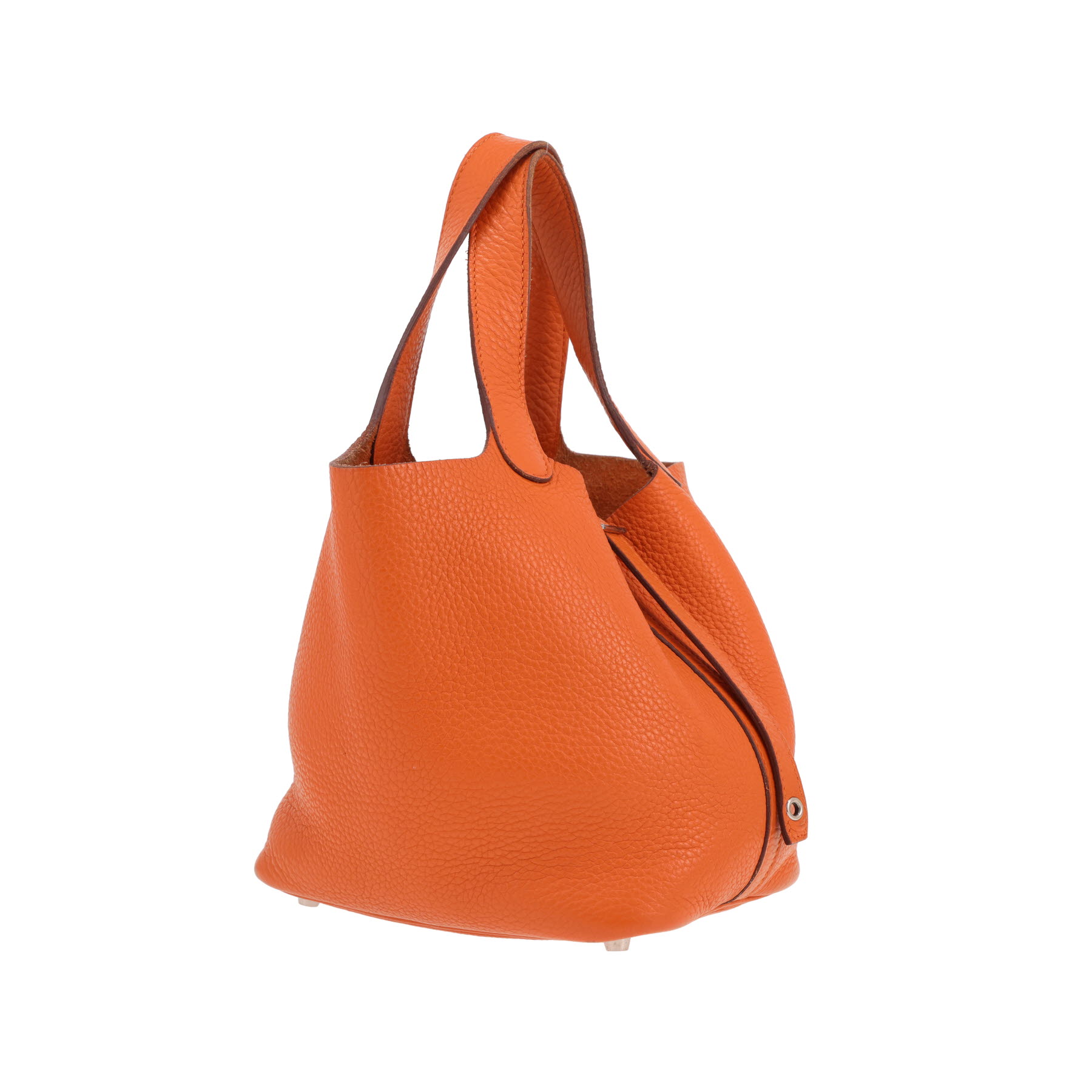 Hermès  Picotin 18 cm handbag  in orange togo leather