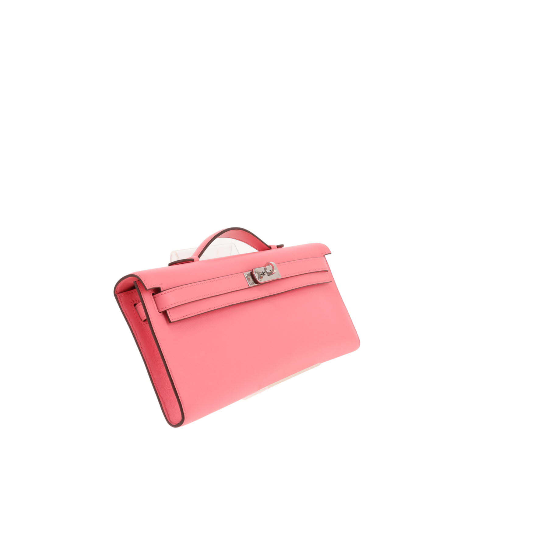 Hermès Kelly Cut clutch bag in Azalée pink Swift leather