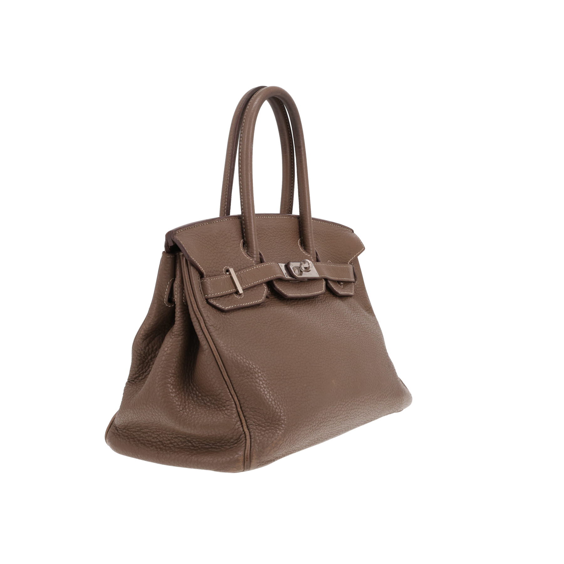 Sac à main Hermès  Birkin 30 cm en cuir togo étoupe