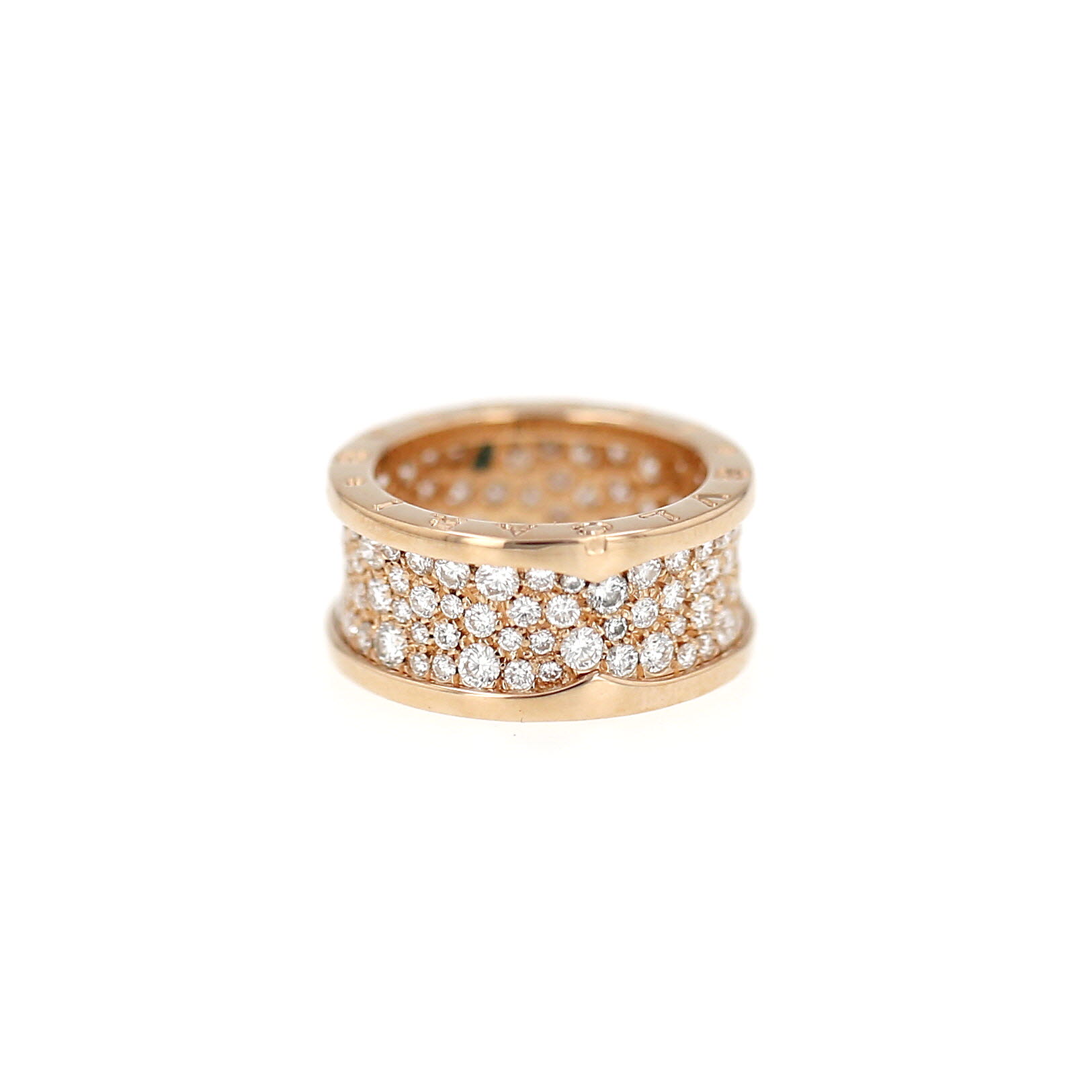 Bulgari B.Zero1 ring in rose gold and diamonds