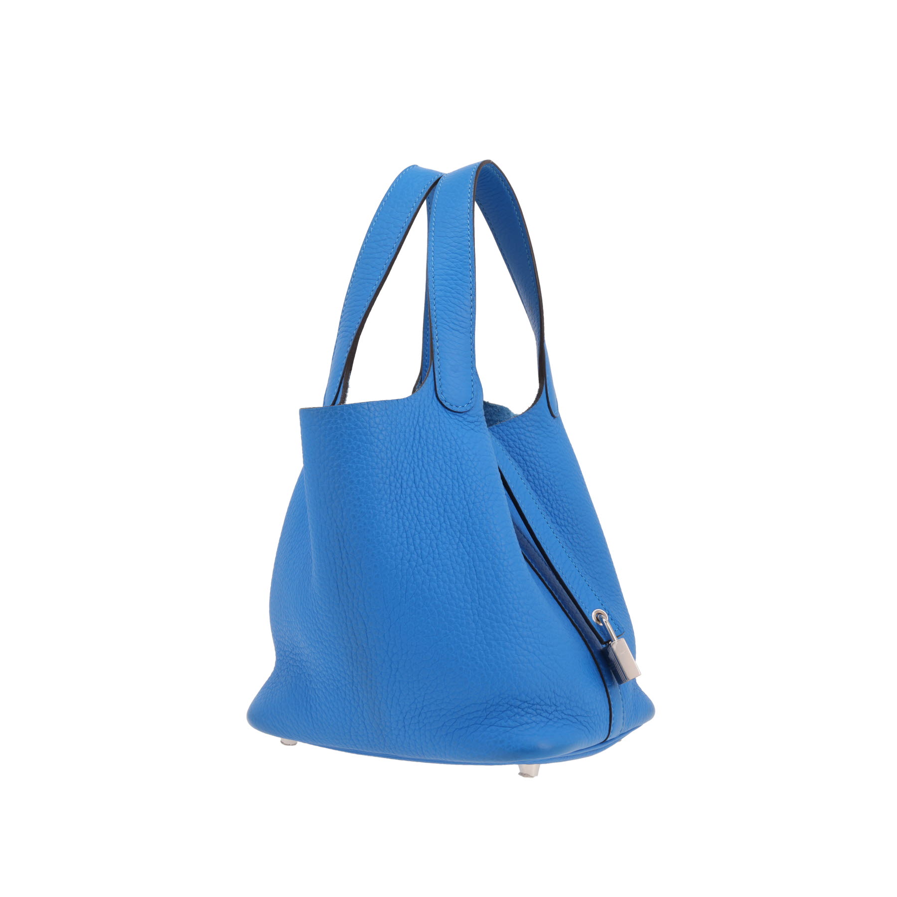 Hermès  Picotin 18 cm handbag  in blue togo leather