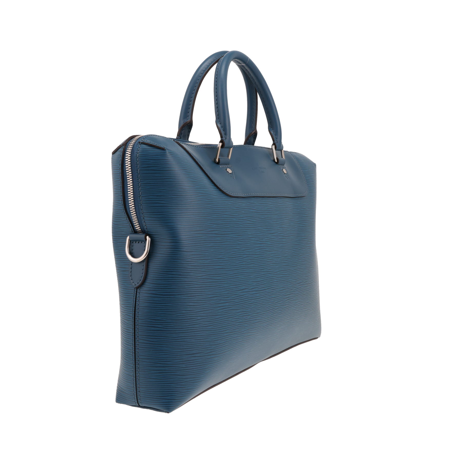 Maletín de Louis Vuitton de piel Épi azul