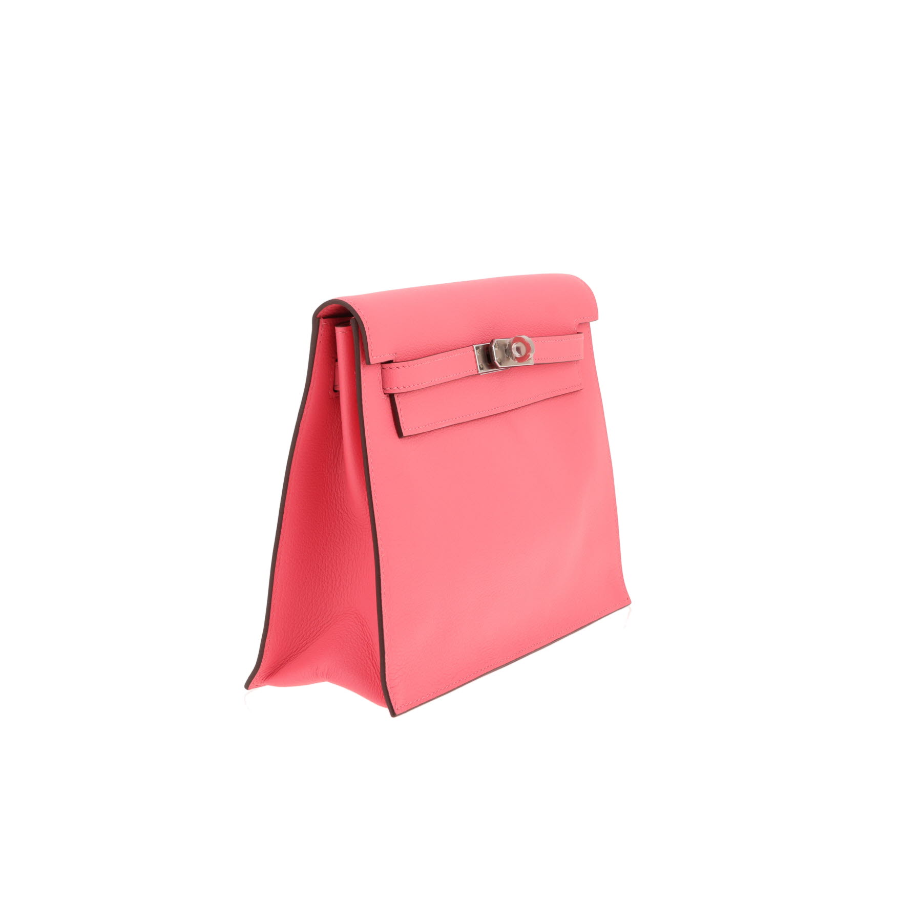 Bolso Hermès Kelly Danse de piel Evercolor rosa Azalée