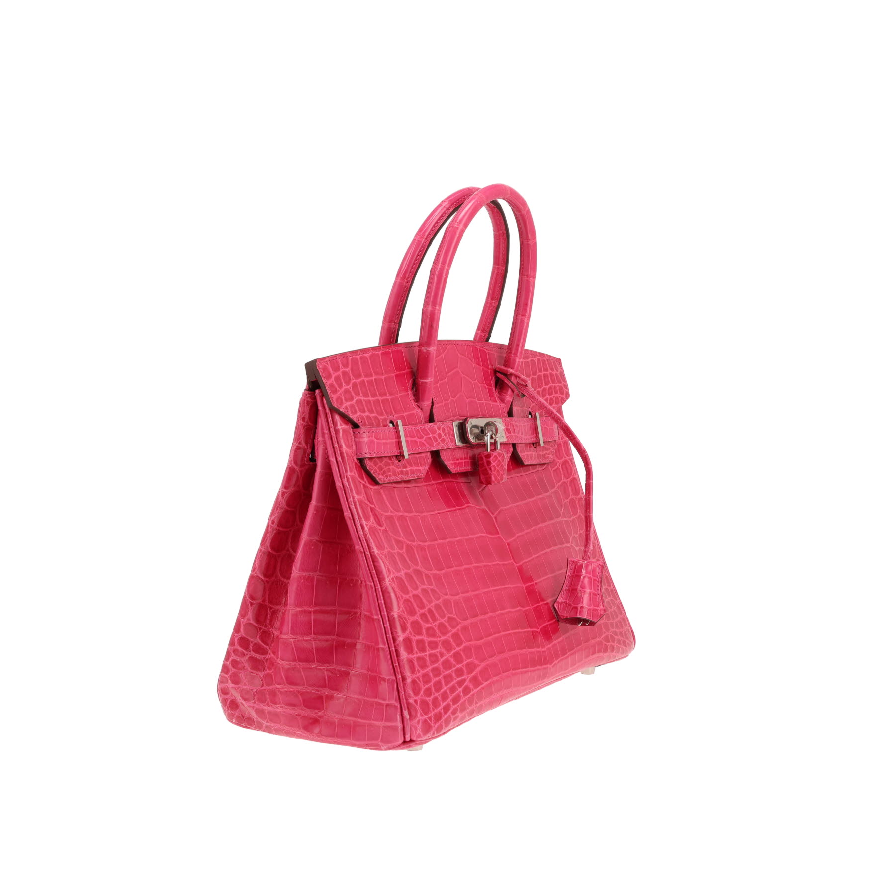 Bolso Hermès Birkin de 30 cm de cocodrilo nilótico en color Rose Tyrien