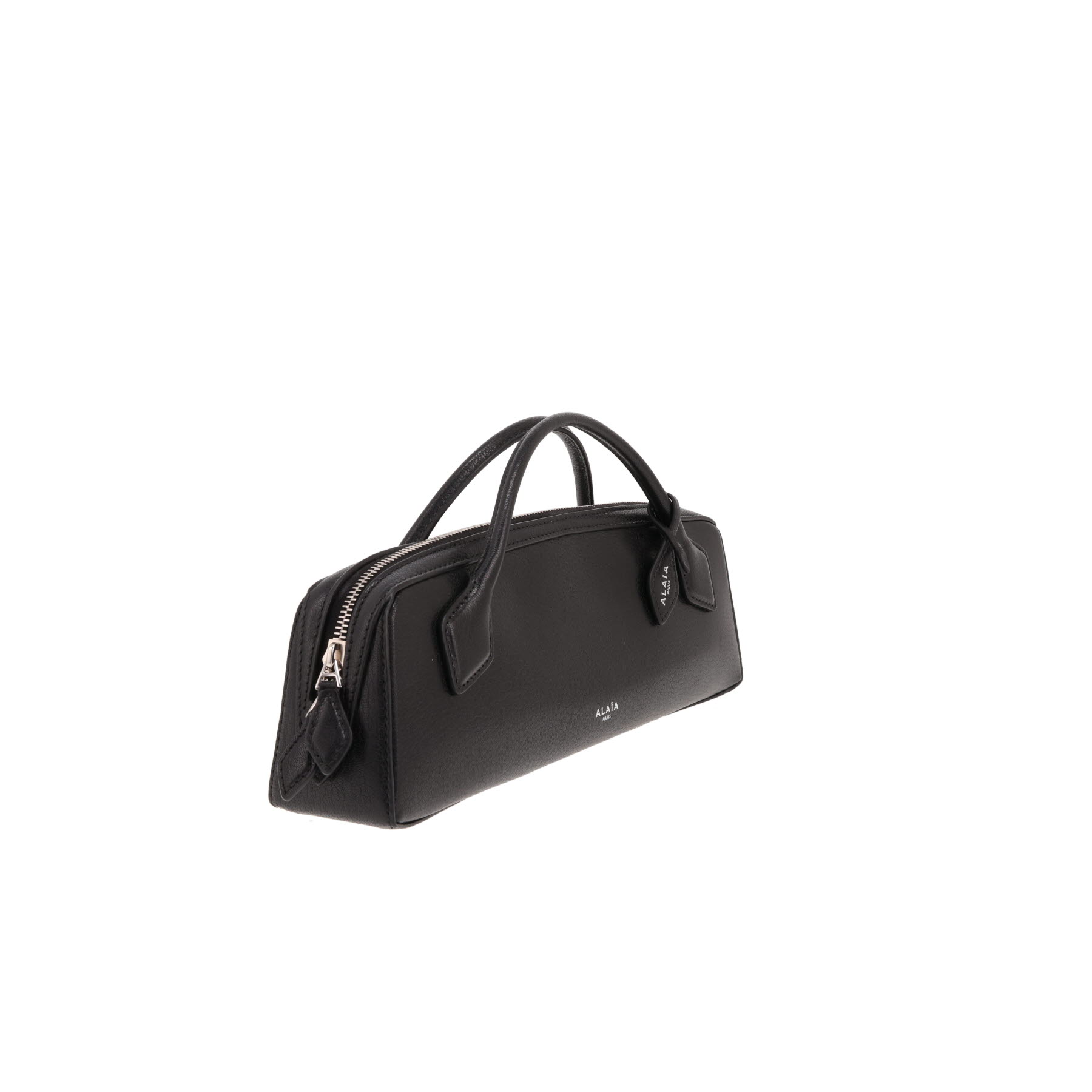 Pochette Alaïa  Le Teckel Clutch en cuir noir