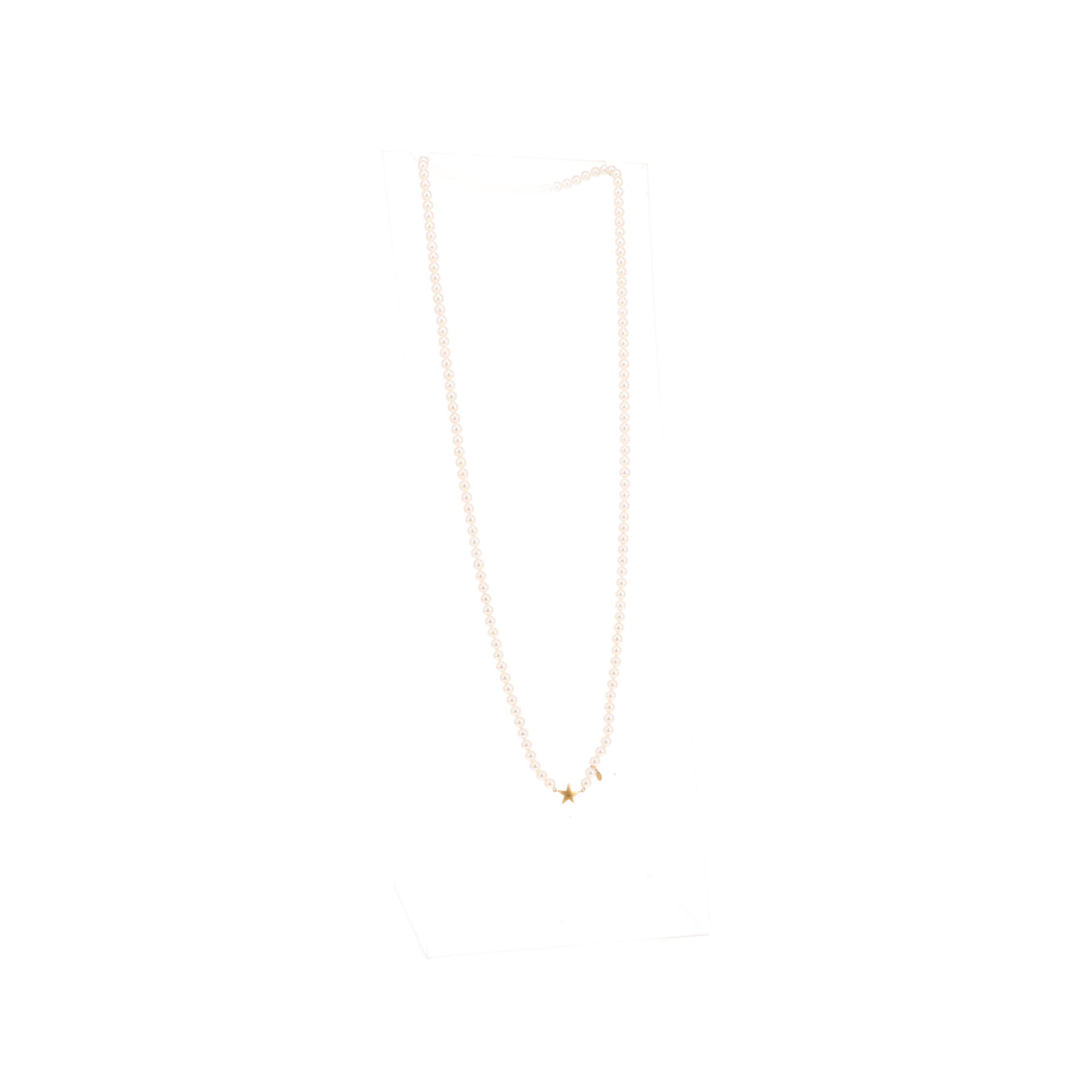 Collar largo Tasaki de oro amarillo de 22 quilates y perlas de cultivo
