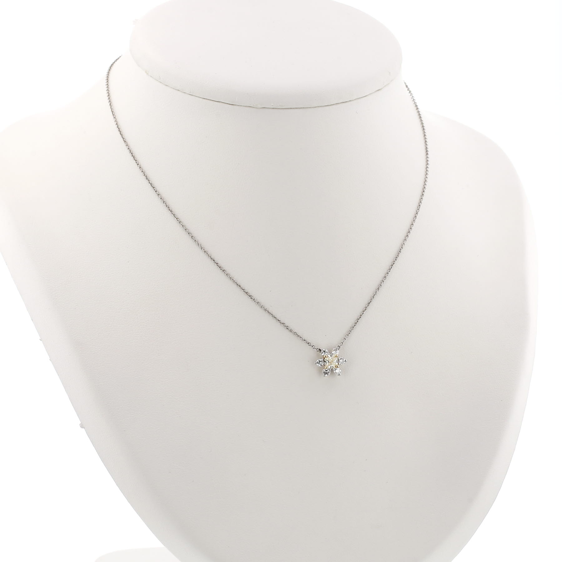Tiffany & Co necklace in platinum, yellow gold and diamonds