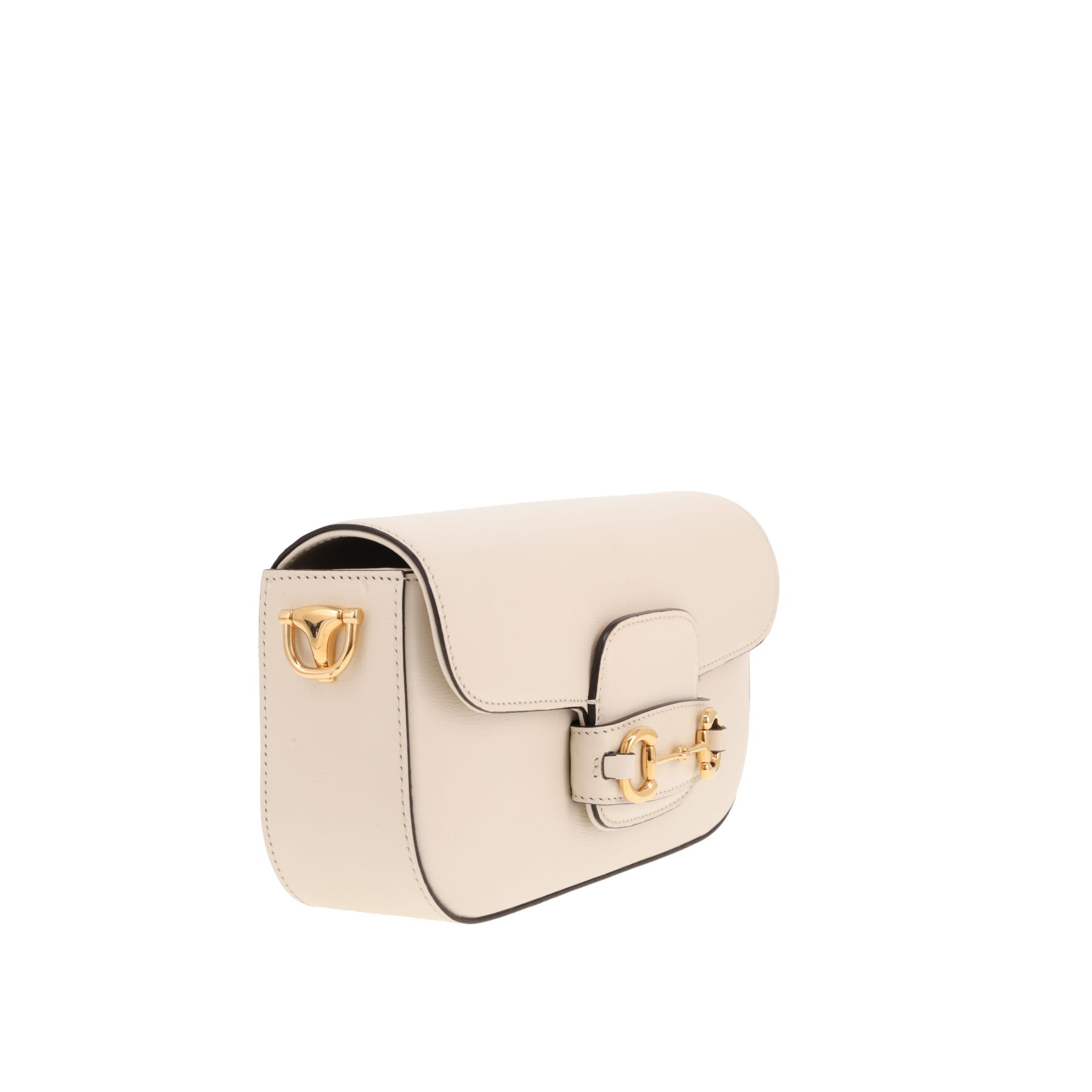 Sac à main Gucci  1955 Horsebit East-West en cuir blanc