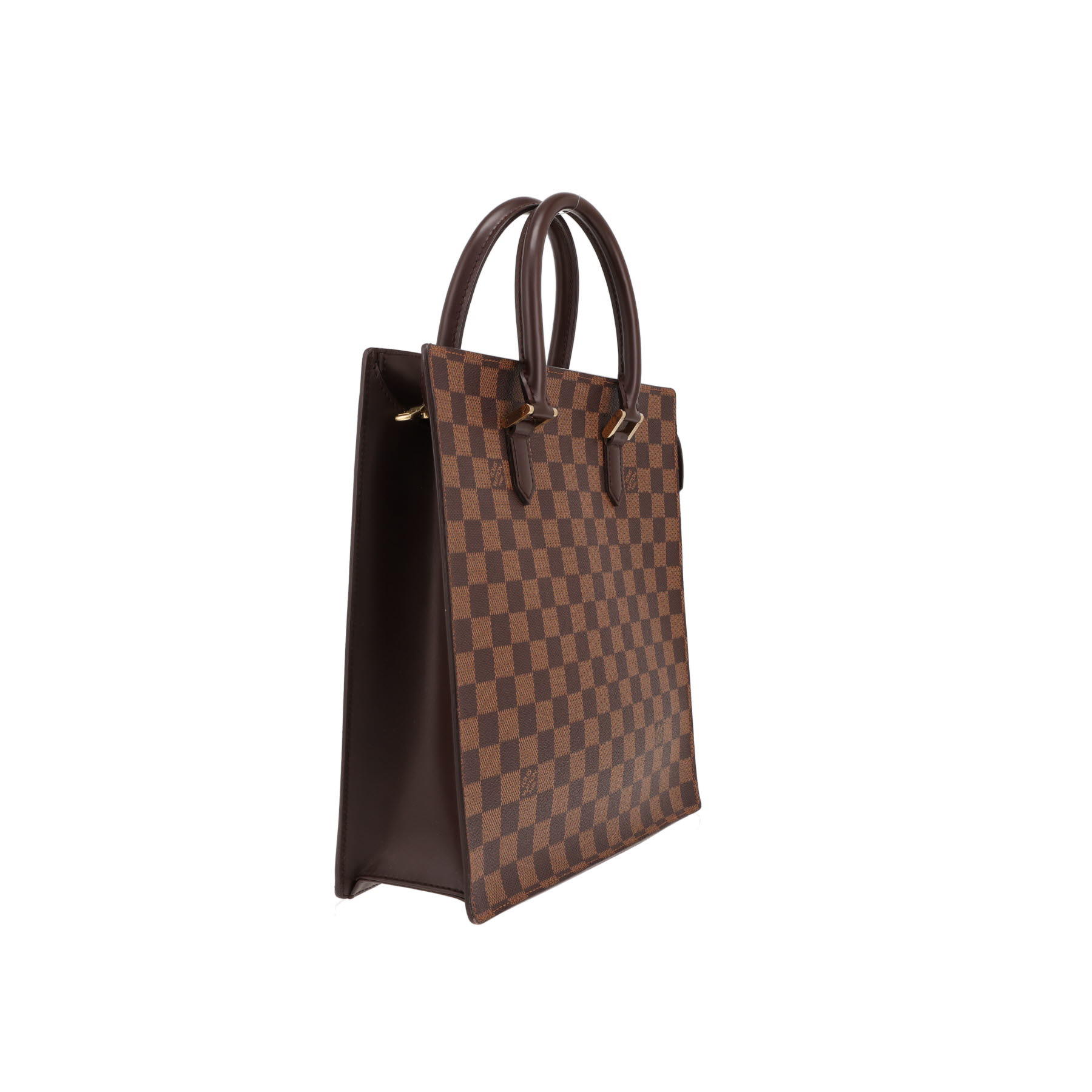 Borsa Louis Vuitton Venice in tela Damier Ébène e pelle lucida marrone
