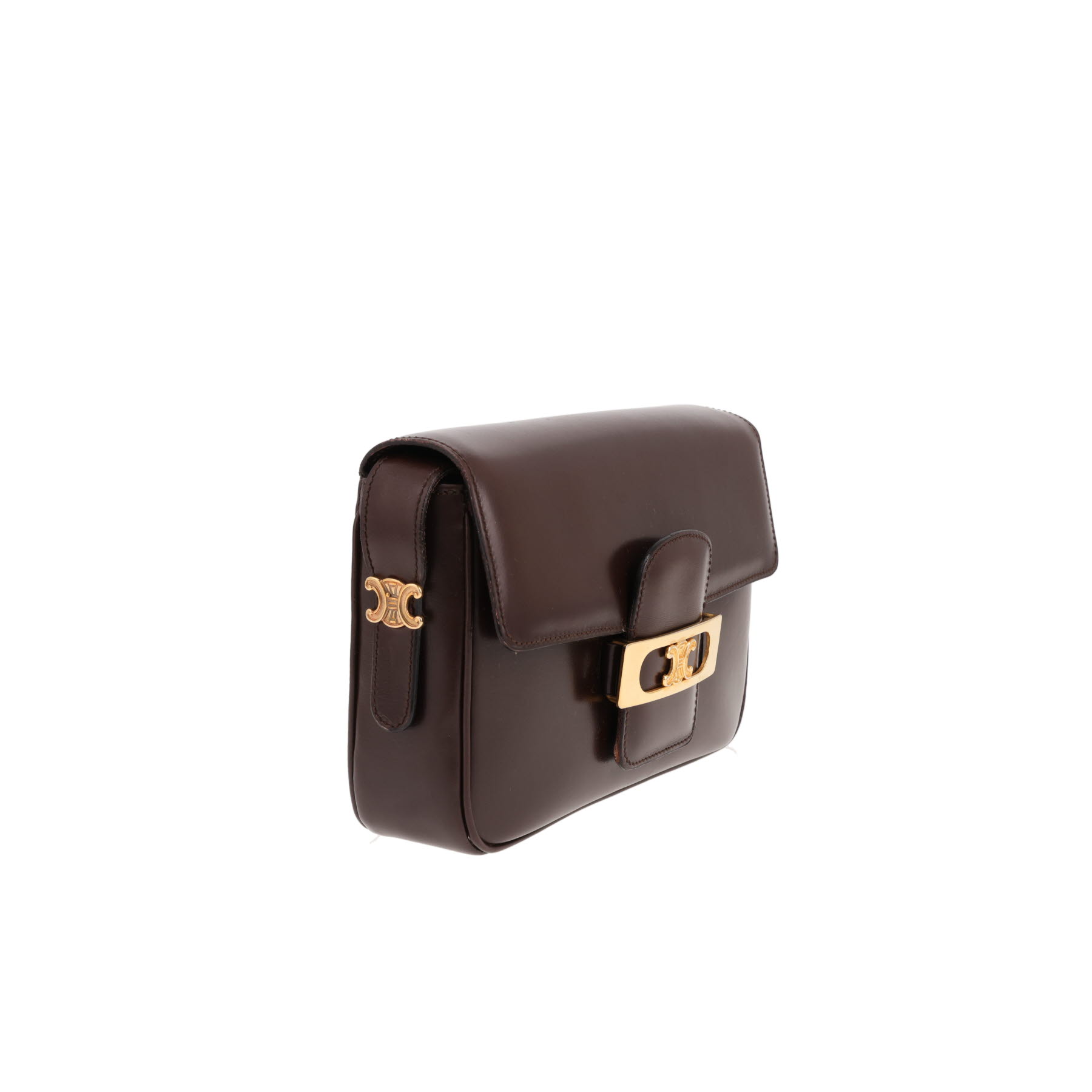 Vintage Celine handbag in brown leather