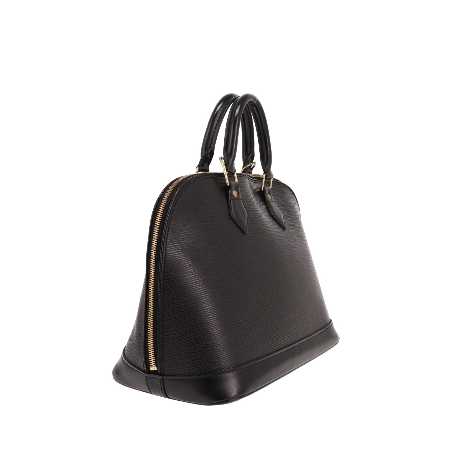 Sac à main Louis Vuitton  Alma en cuir épi noir