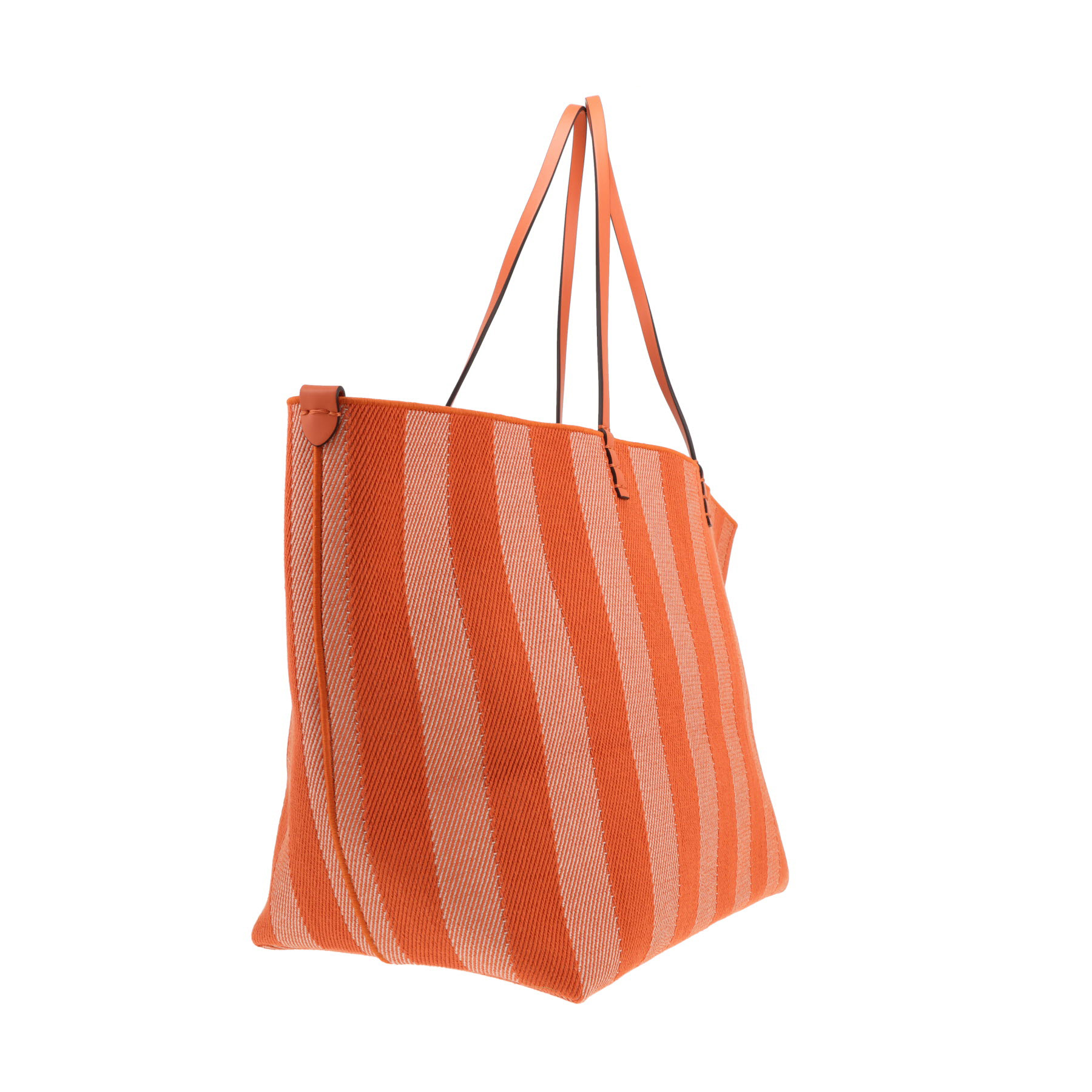Sac cabas Fendi  Roll en toile orange