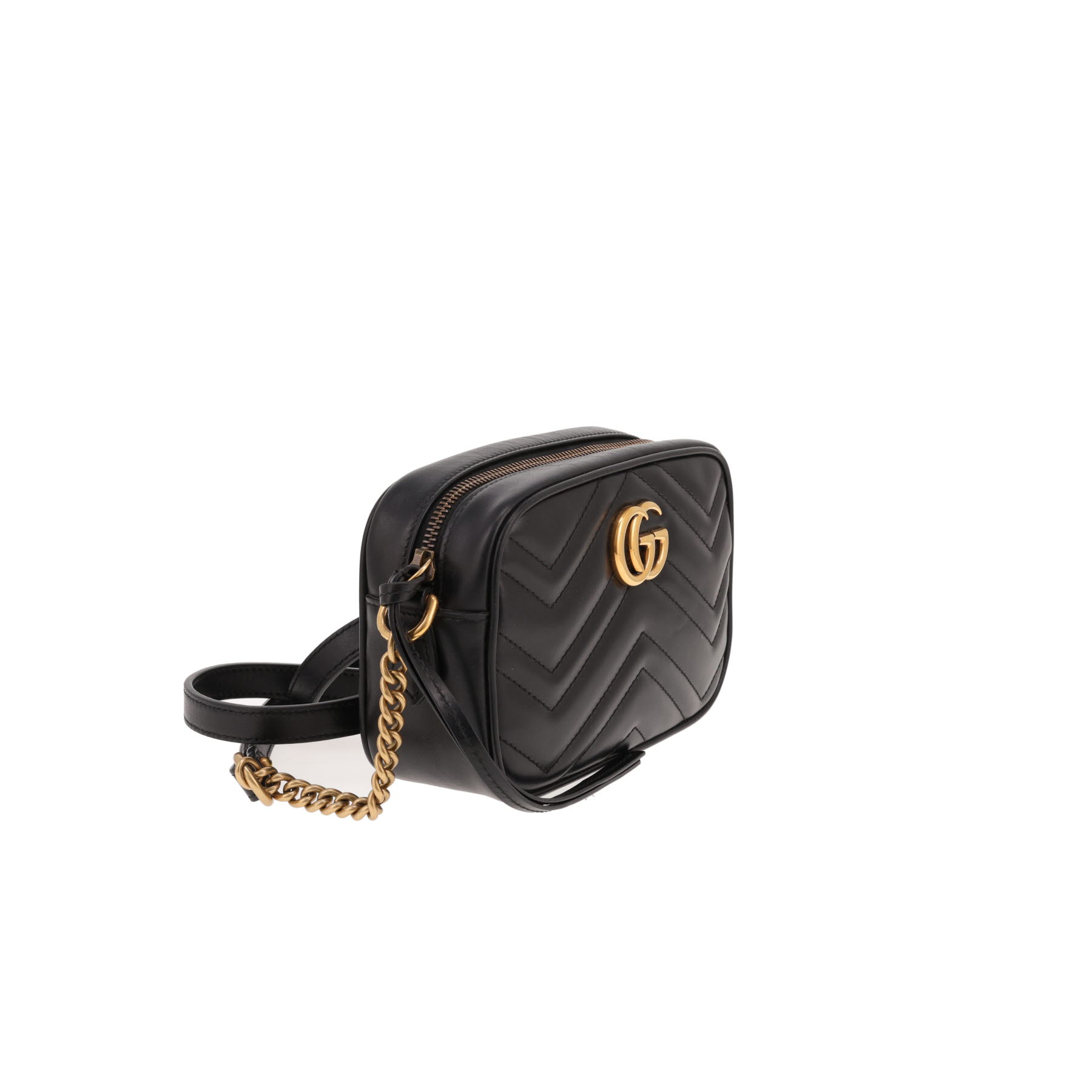 Sac bandoulière Gucci  GG Marmont Camera en cuir matelassé noir