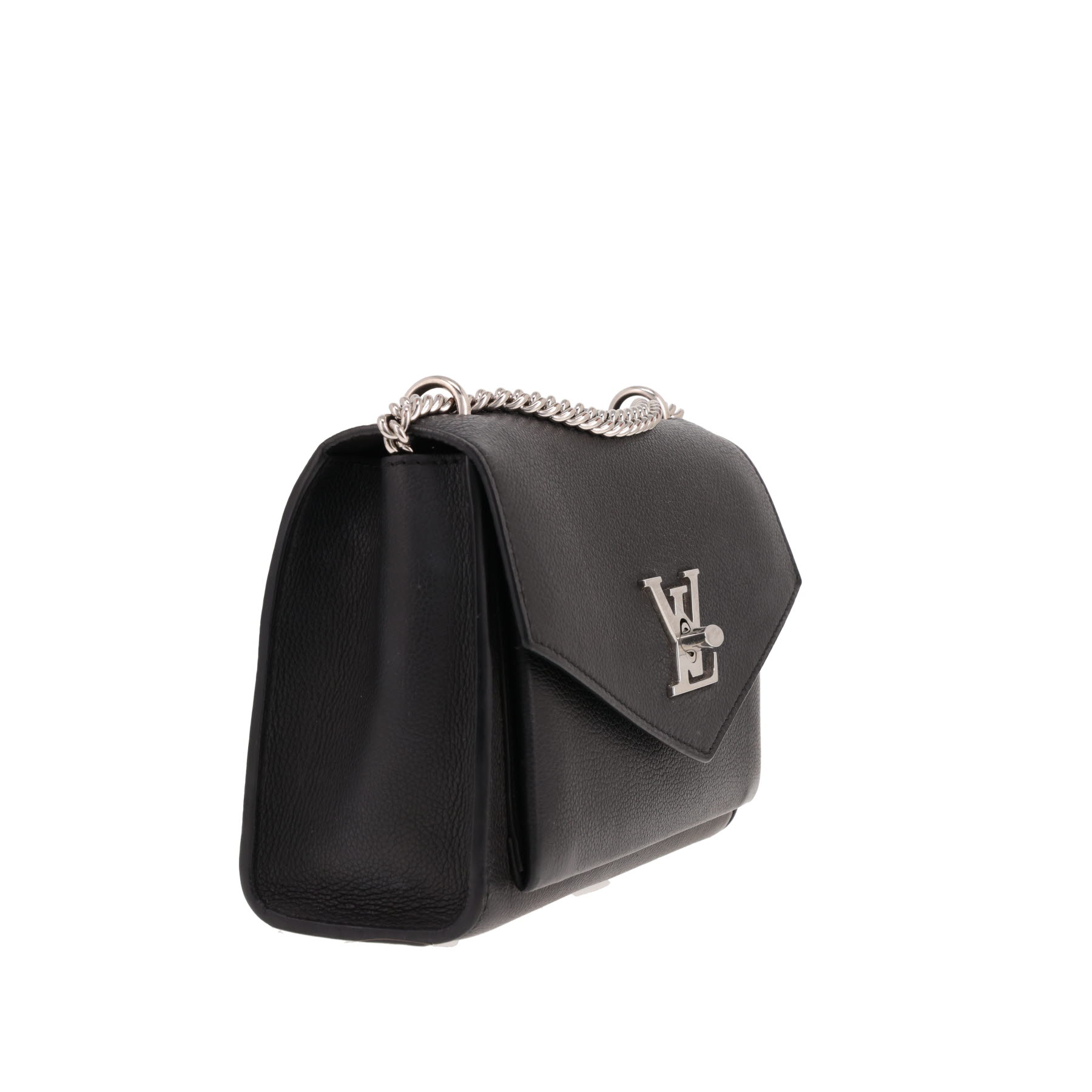 Sac bandoulière Louis Vuitton  Lockit en cuir grainé noir