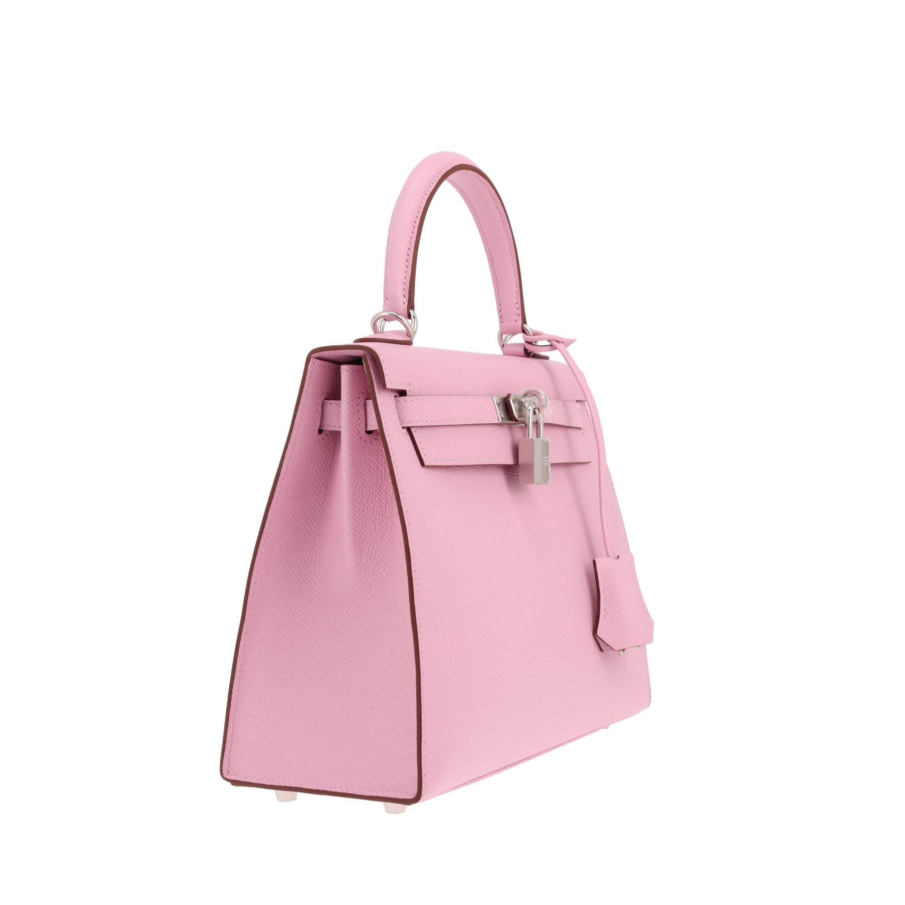 Sac Hermès  Kelly 25 cm en cuir epsom Mauve Sylvestre