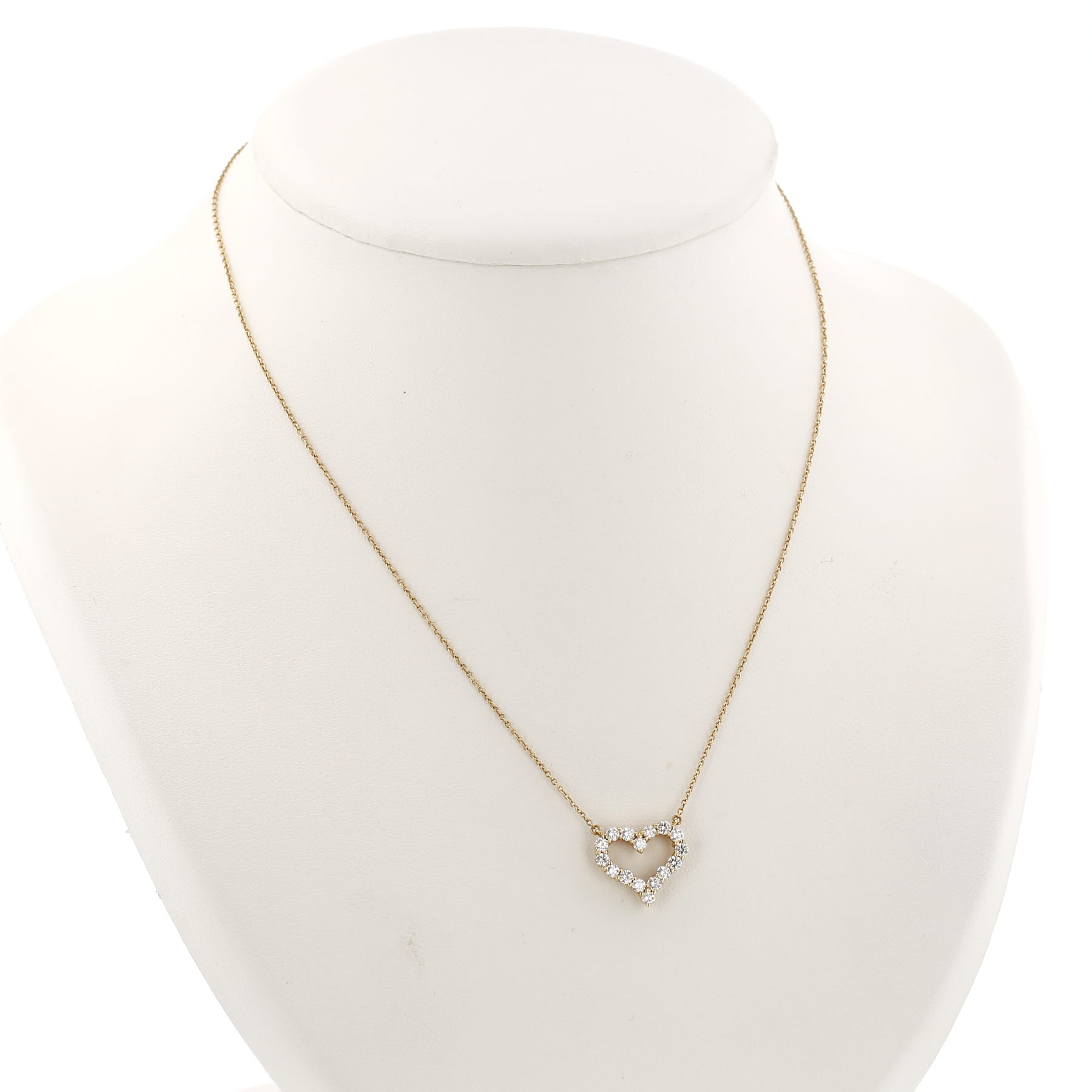 Tiffany & Co Hearts necklace in yellow gold and diamonds
