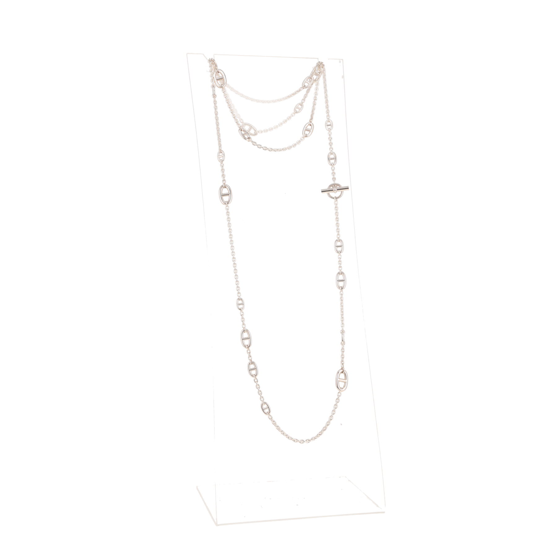 Sautoir Hermès Farandole 160 en argent