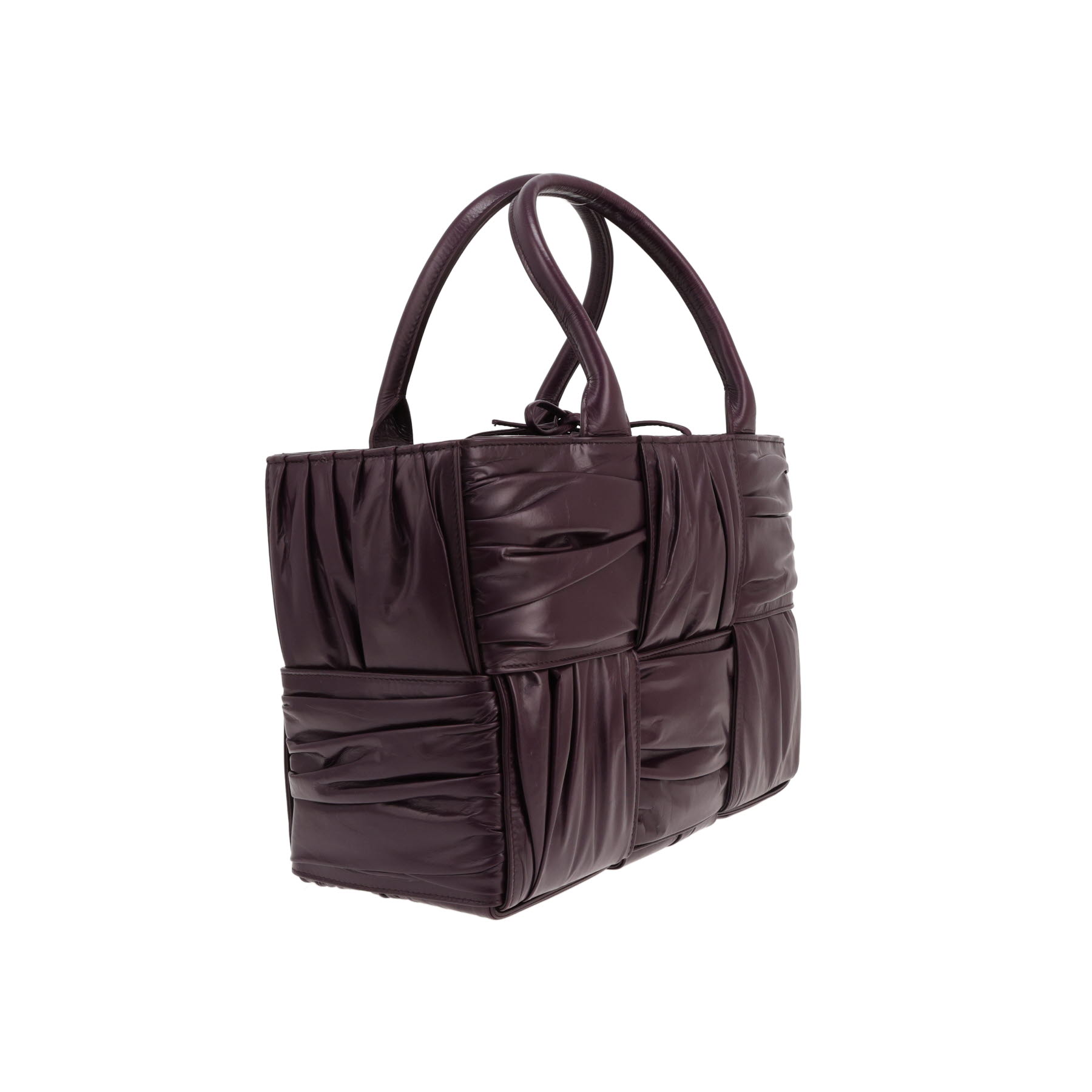 Bottega Veneta Arco 33 tote bag in purple intrecciato leather