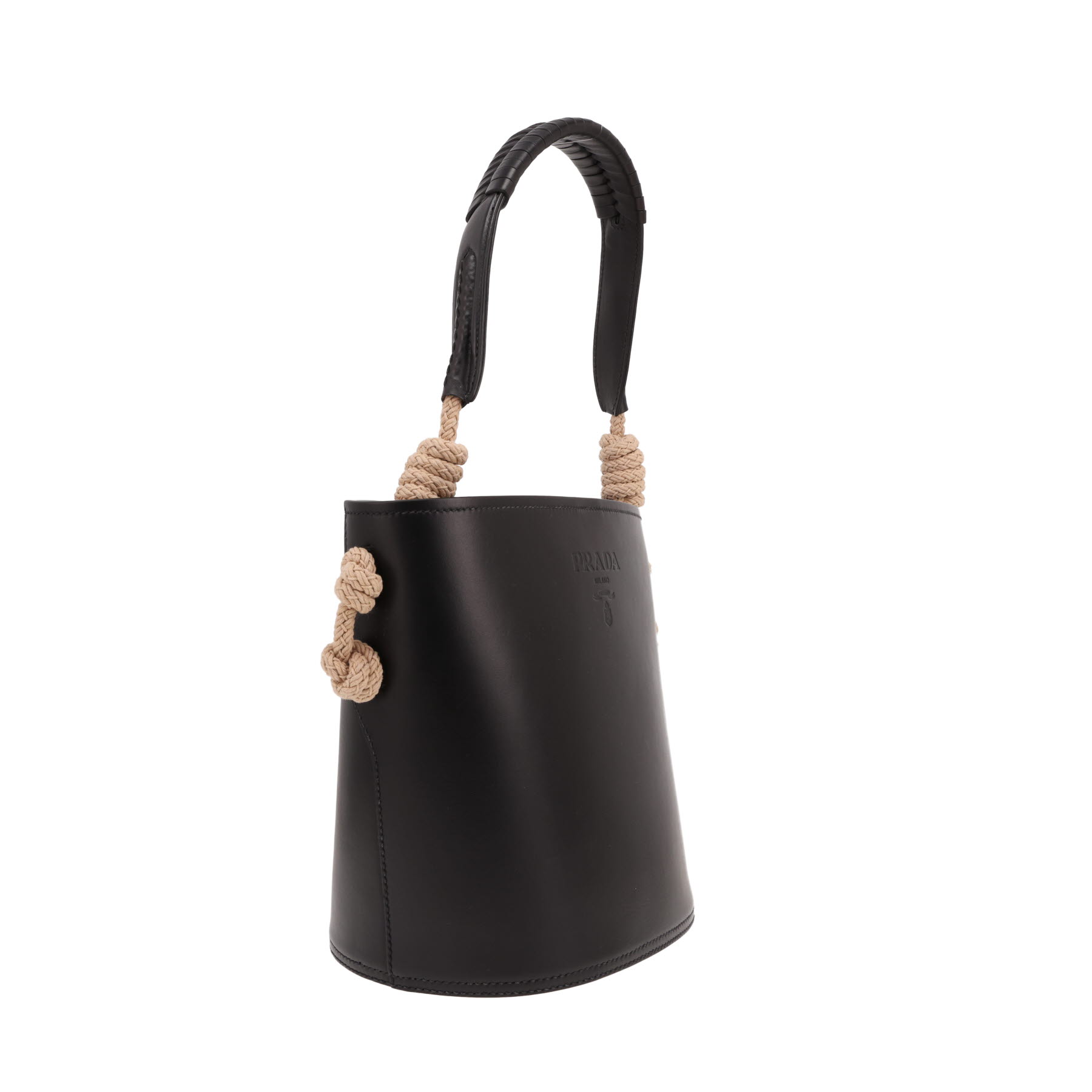 Prada handbag in black leather